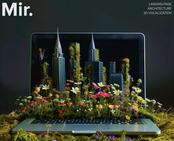 Architectural bureau website — Интерфейсы, Иллюстрация на Dprofile