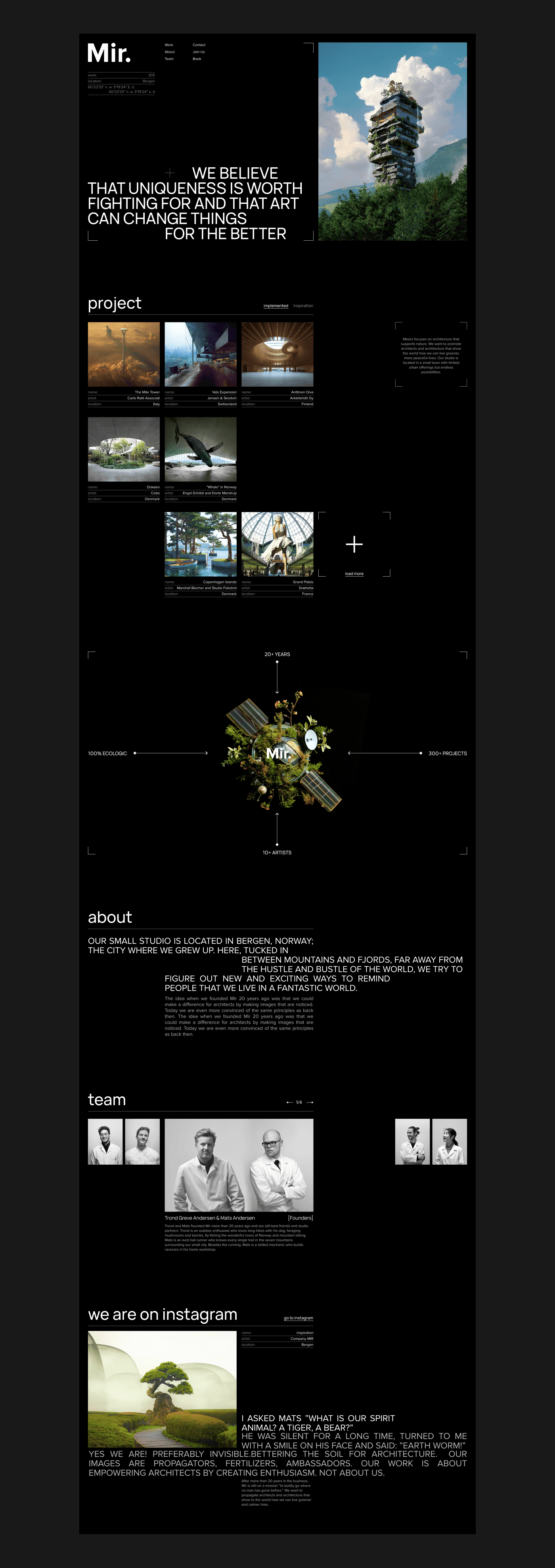 Architectural bureau website — Изображение №4 — Интерфейсы, Иллюстрация на Dprofile