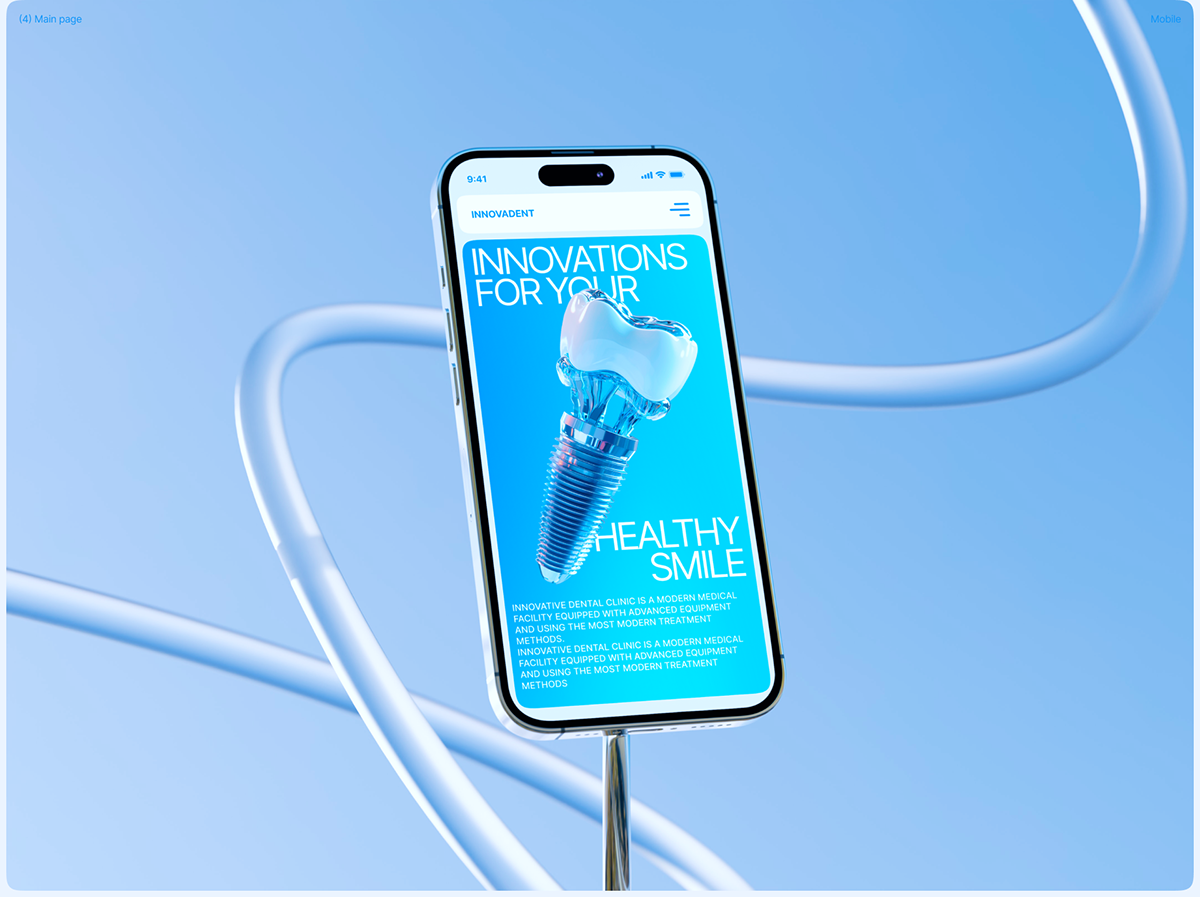 DENTAL MEDICAL WEBSITE | UX UI DESIGN — Изображение №6 — Интерфейсы, Графика на Dprofile