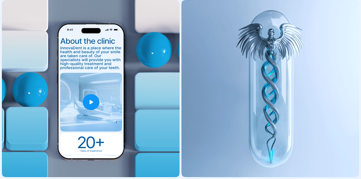 DENTAL MEDICAL WEBSITE | UX UI DESIGN — Изображение №7 — Интерфейсы, Графика на Dprofile