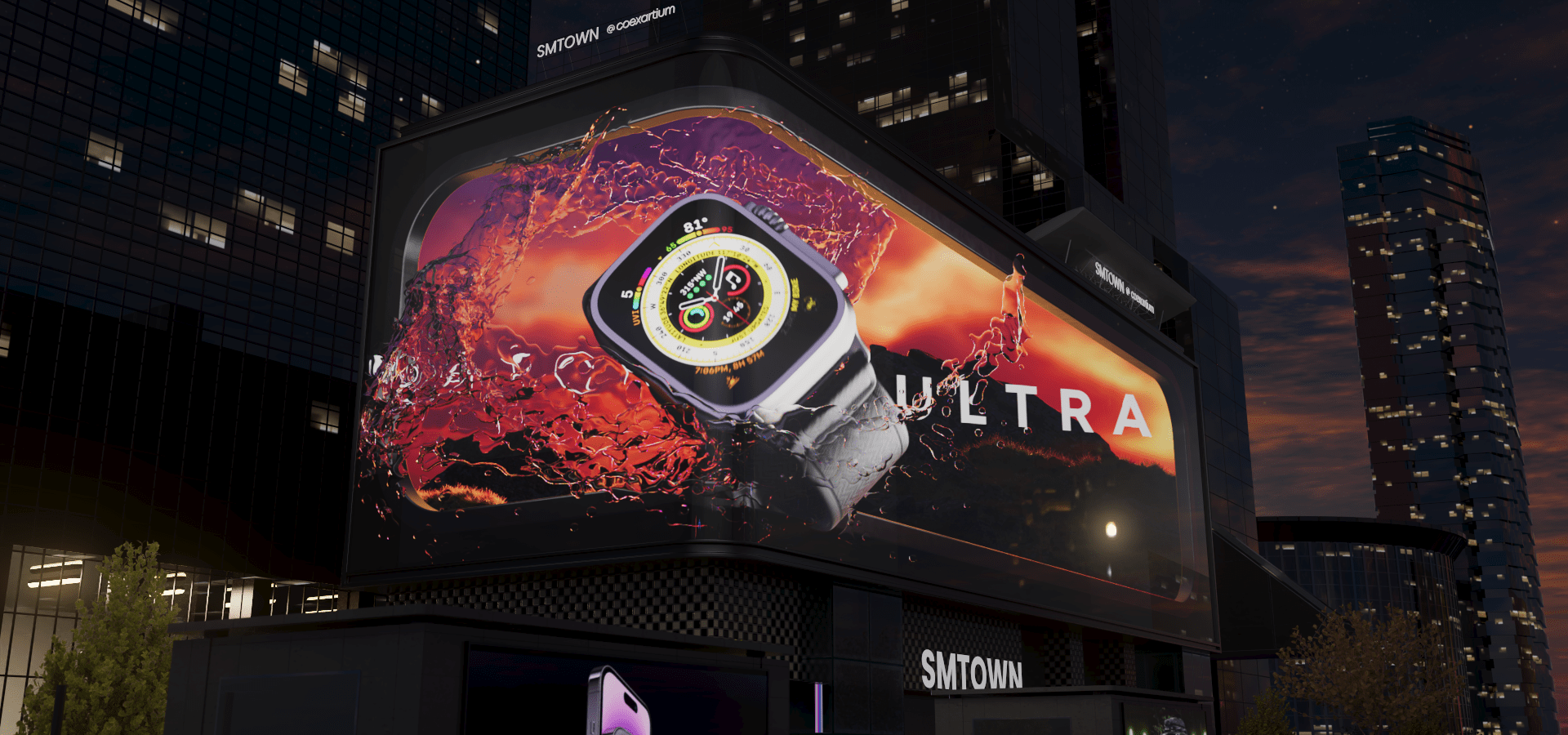 Apple Watch Ultra - 3D Naked Eye — Изображение №1 — 3D, Анимация на Dprofile