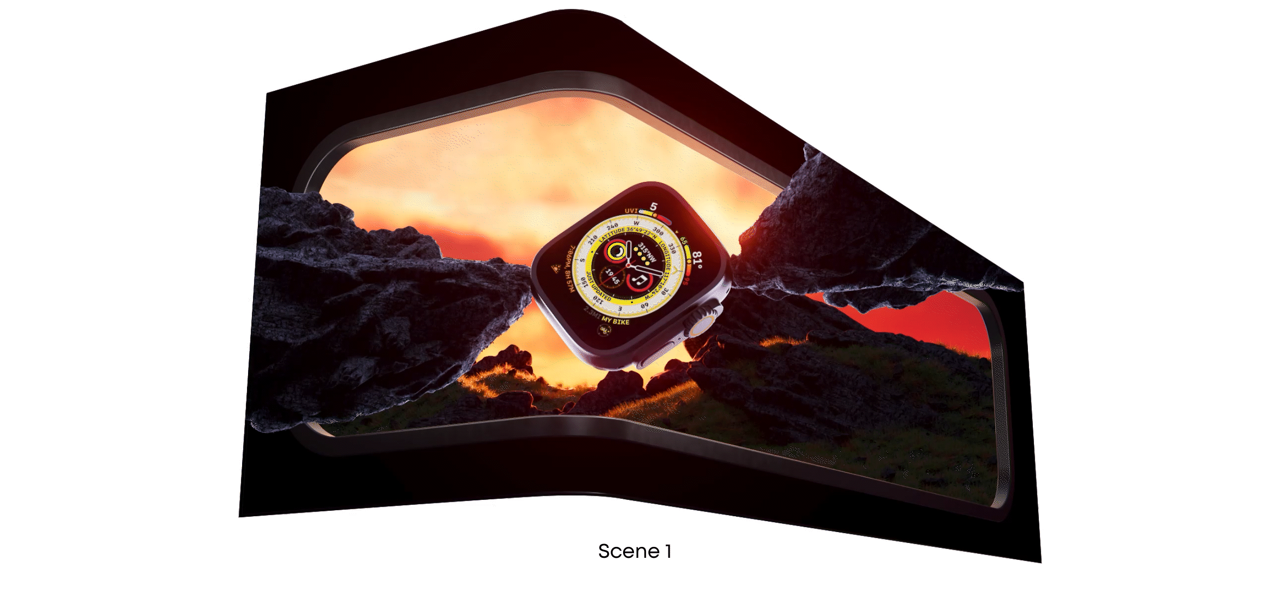 Apple Watch Ultra - 3D Naked Eye — Изображение №7 — 3D, Анимация на Dprofile