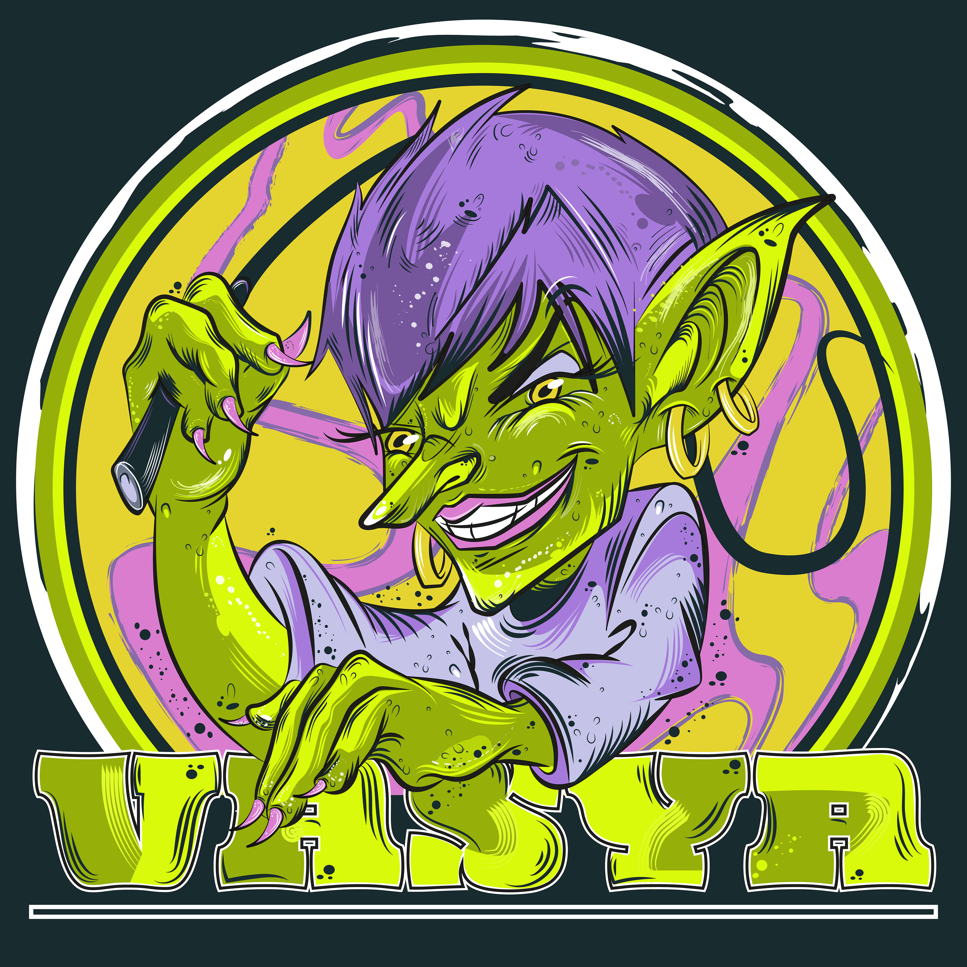 Greenskin hello 🟢 — Изображение №1 — Иллюстрация, Графика на Dprofile