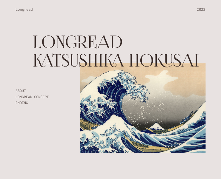 Longread - Katsushika Hokusai — Интерфейсы на Dprofile