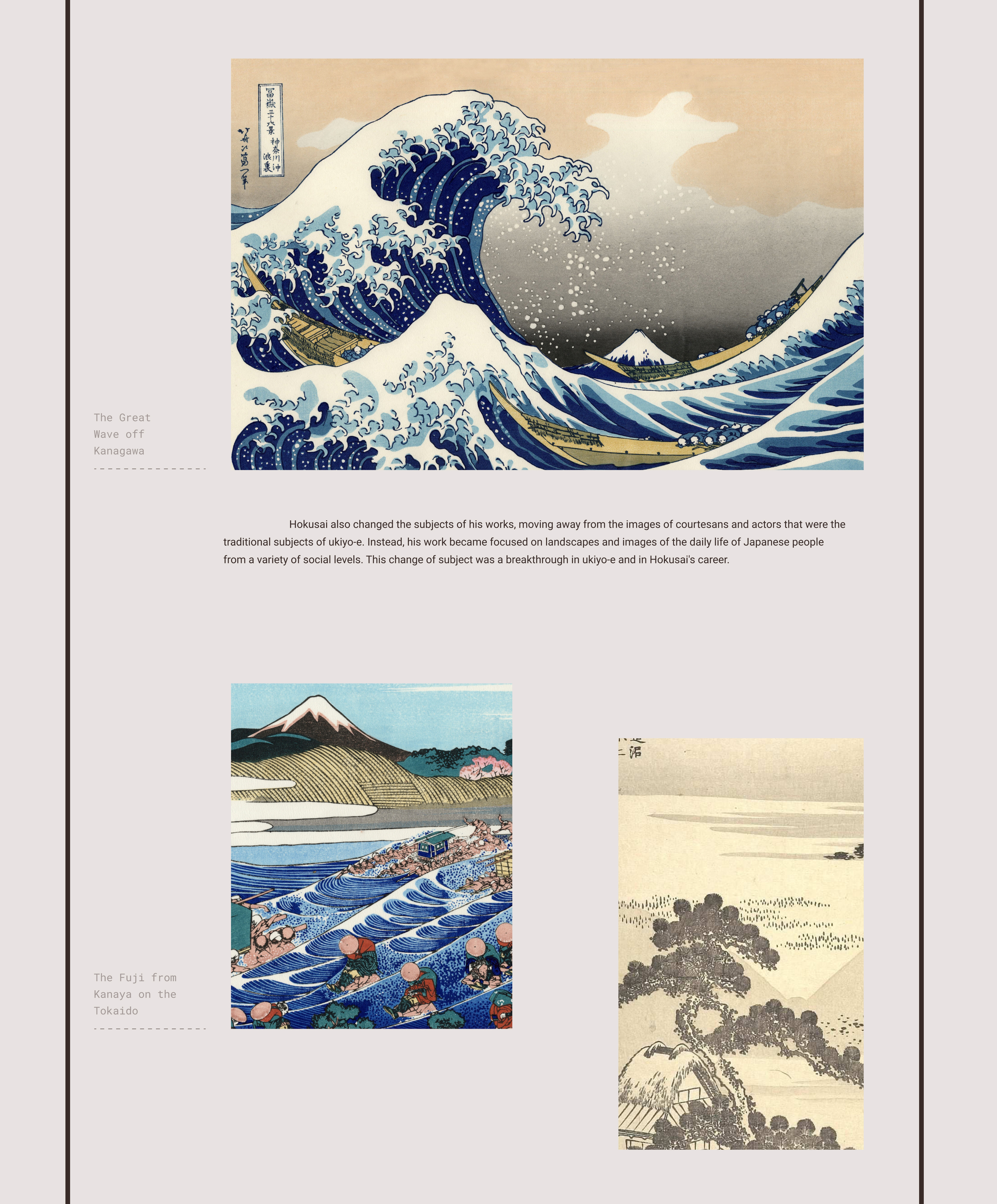 Longread - Katsushika Hokusai — Изображение №6 — Интерфейсы на Dprofile