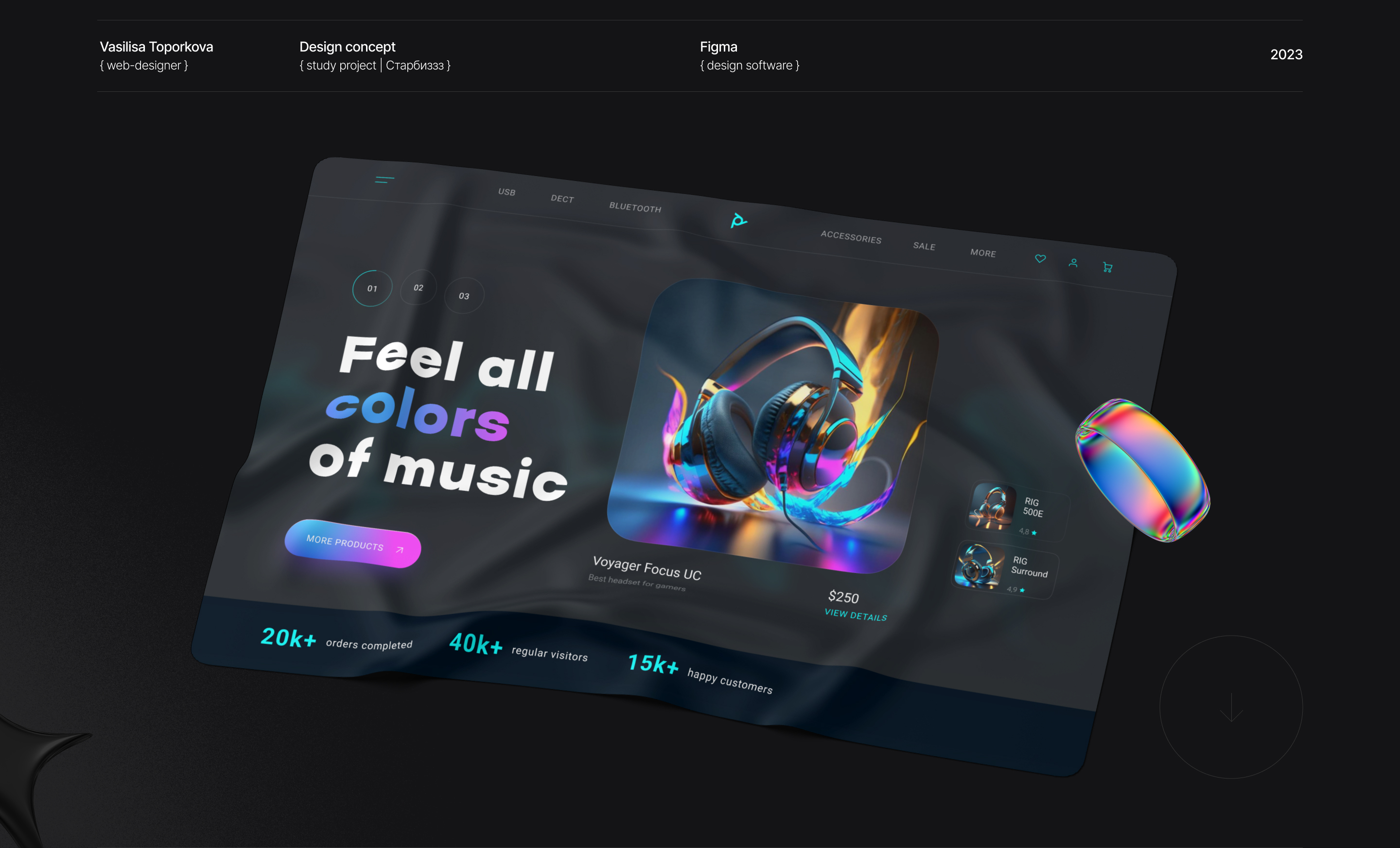 Poly Headphones | Redesign concept — Изображение №1 — Интерфейсы на Dprofile