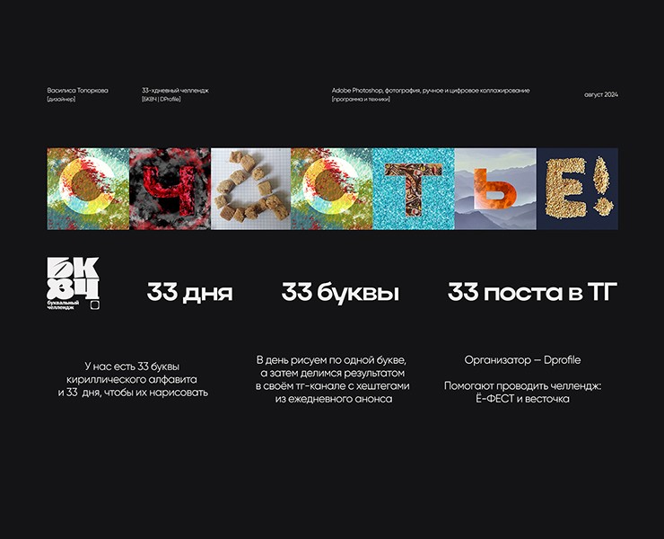 Азбука для счастья. Буквальный челлендж. на Dprofile