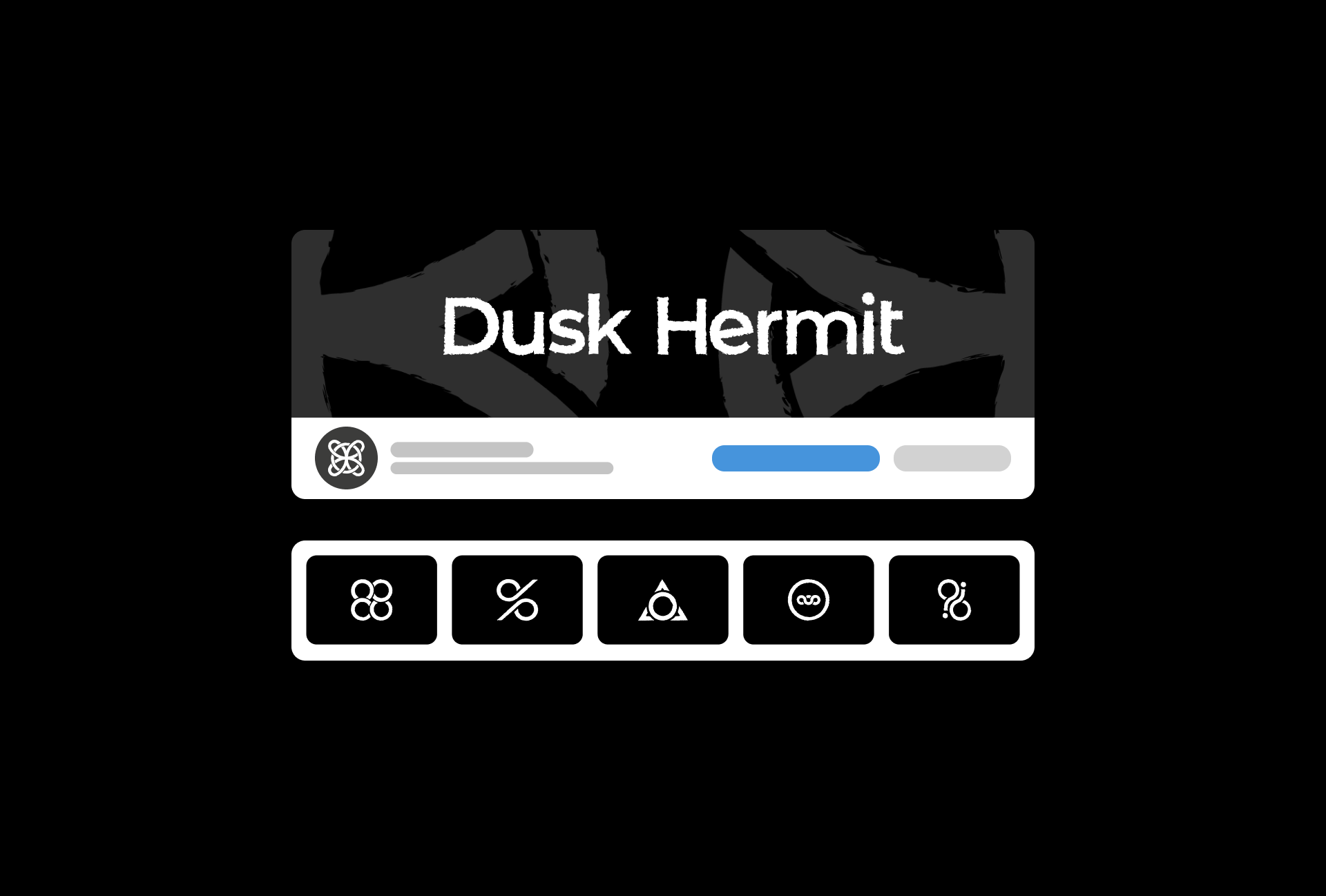 Dusk Hermit | логотип для бренда одежды — Изображение №6 — Брендинг, Графика на Dprofile