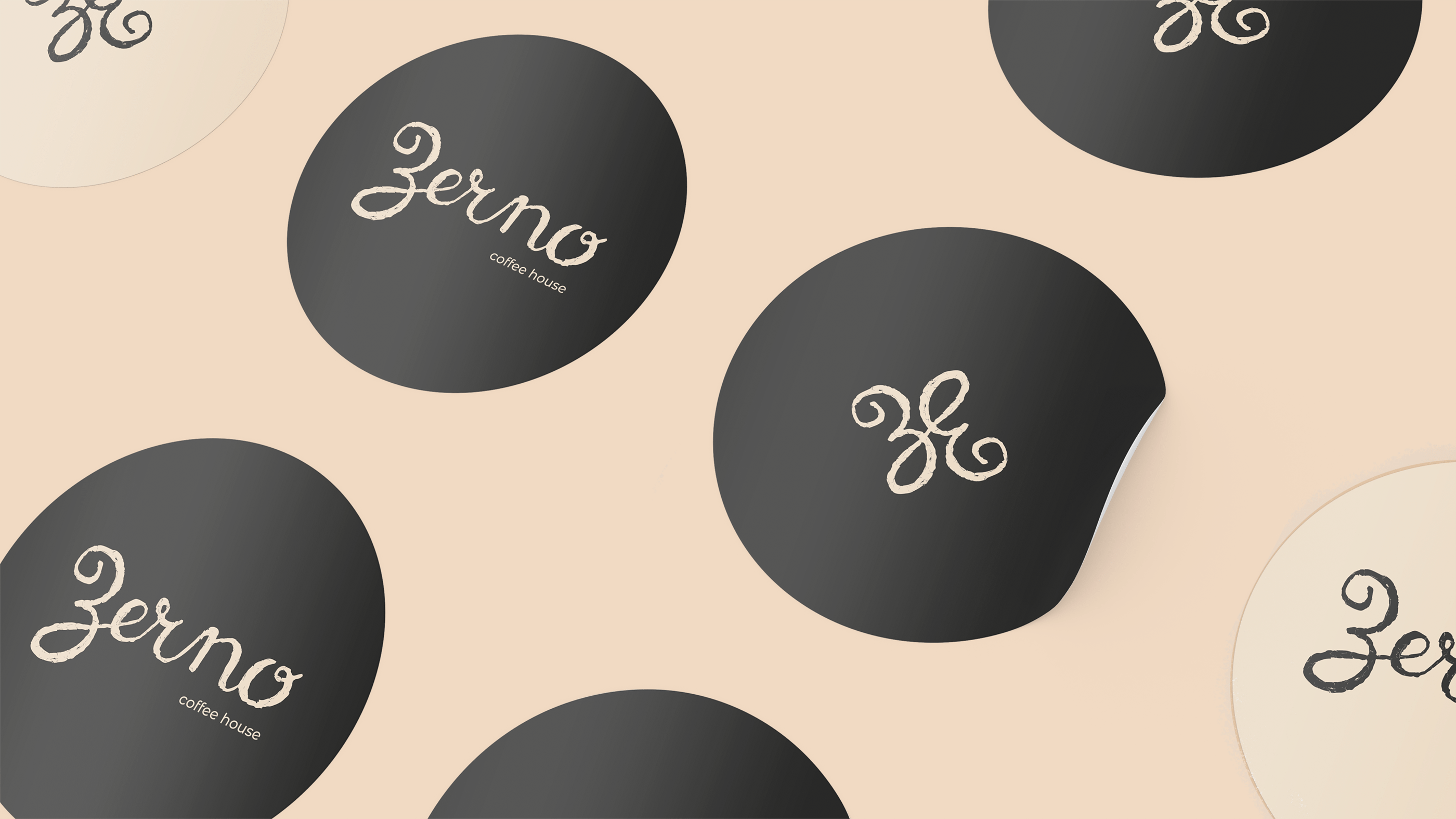 Zerno | леттеринг-знак кофейни — Изображение №9 — Брендинг, Графика на Dprofile