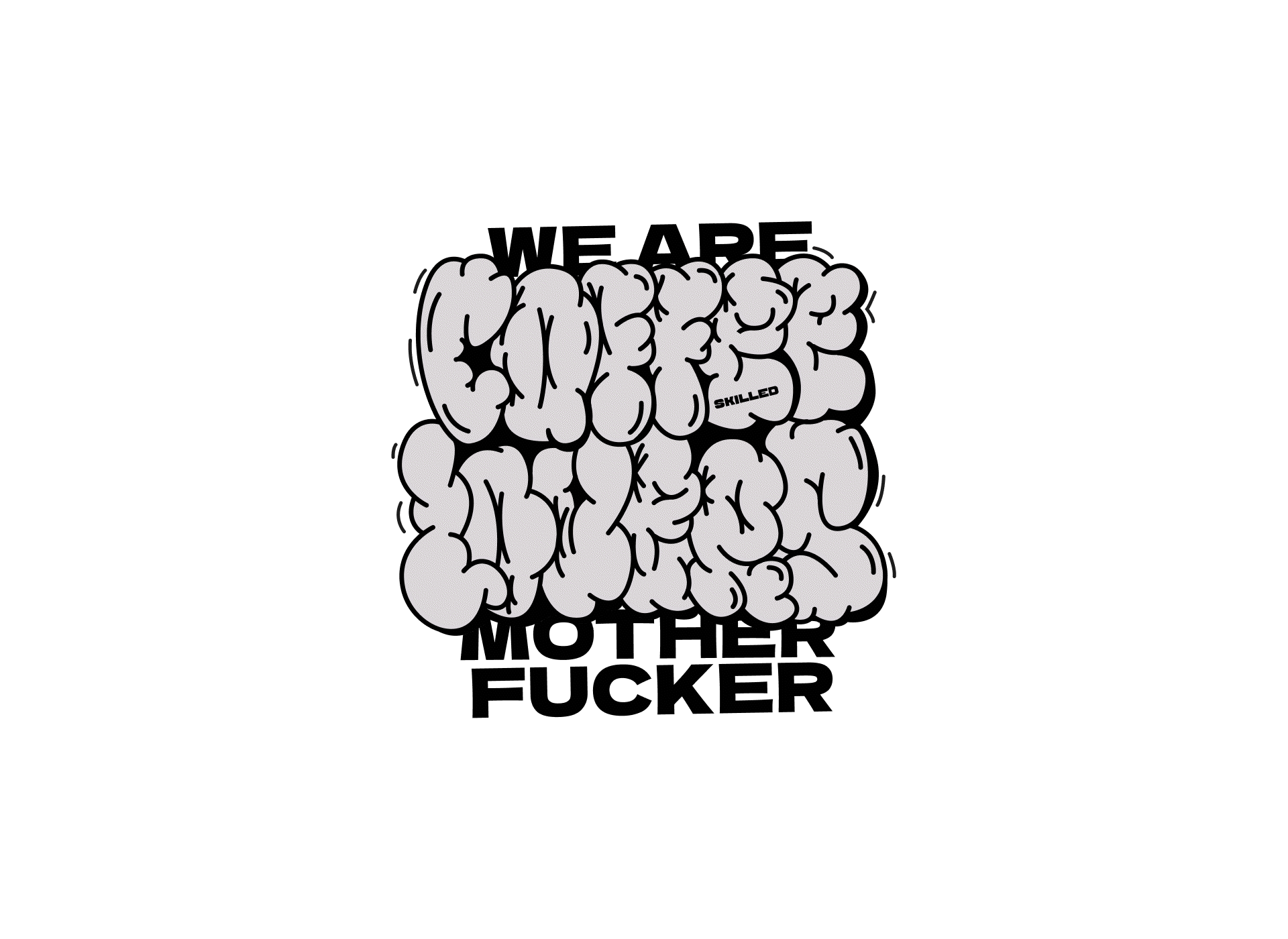 SKILLED© дизайн мерча — Изображение №3 — Иллюстрация, Графика на Dprofile