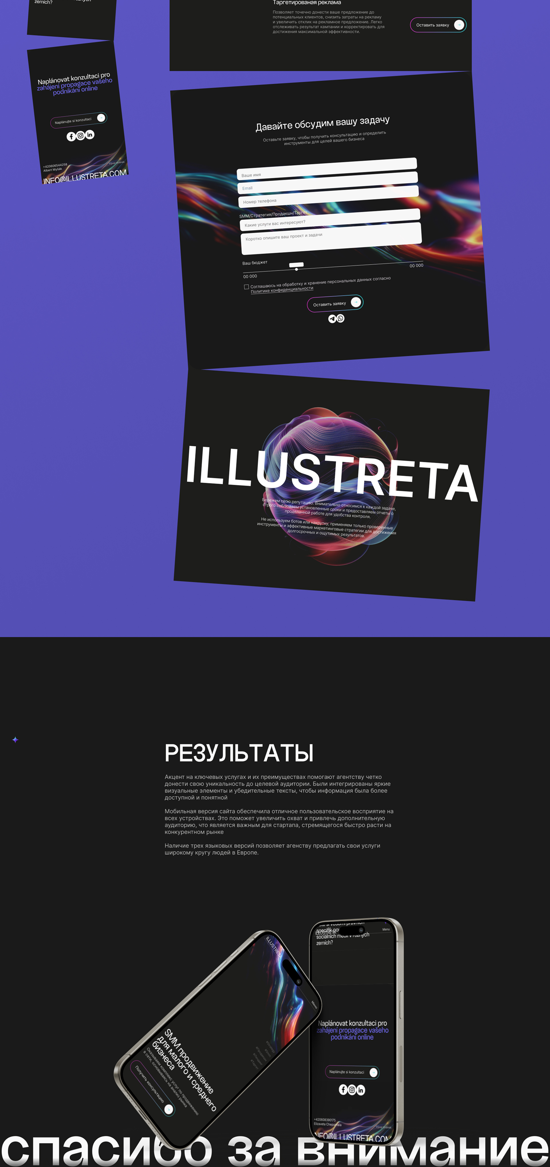 ILLUSTRETA - агенство по продвижению бизнеса в интернете — Изображение №6 — Интерфейсы на Dprofile