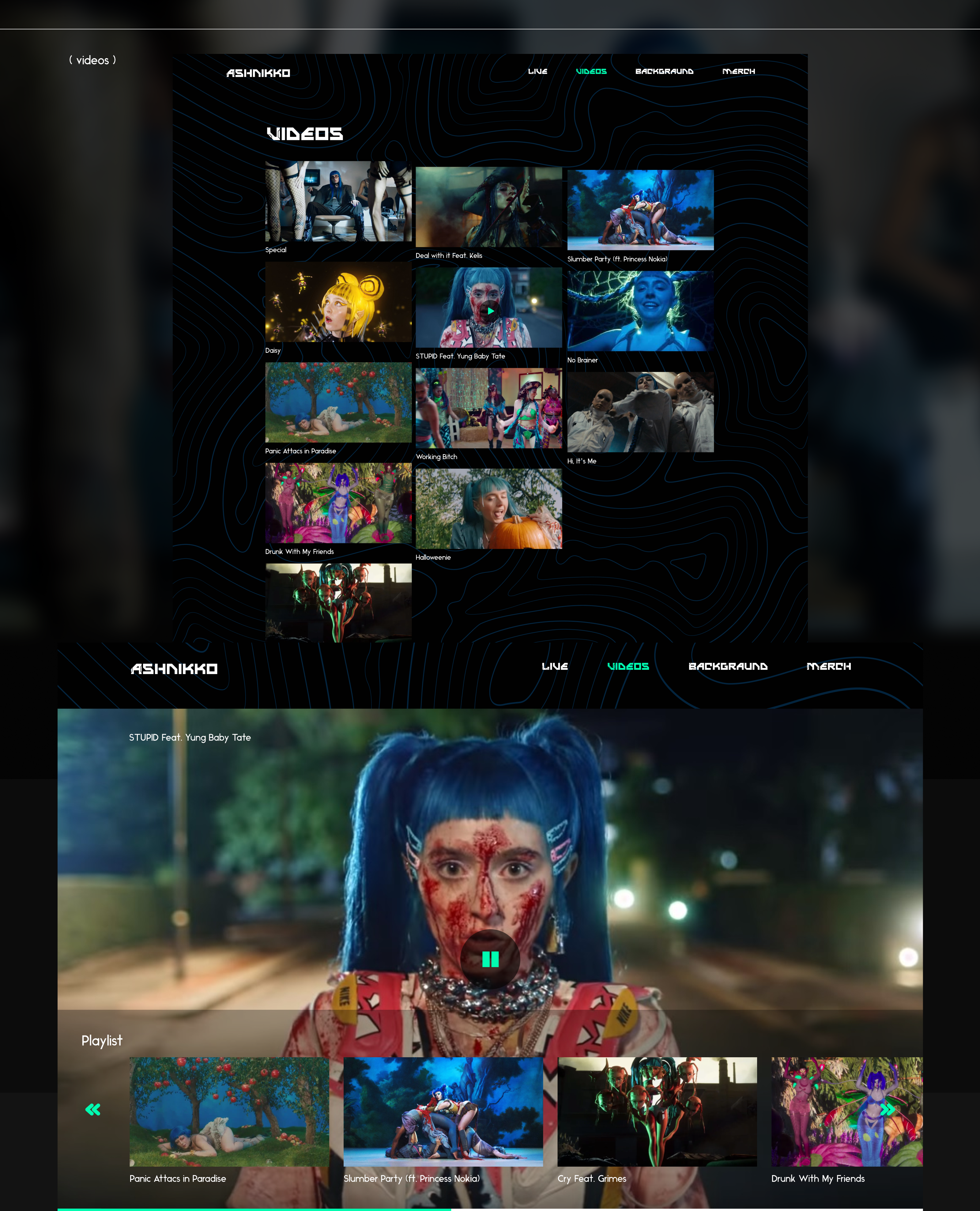 Web.s redesign concept 2022| Ashnikko — Изображение №2 — Интерфейсы на Dprofile