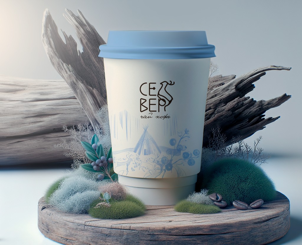 Айдентика кофейни «Север» на Dprofile