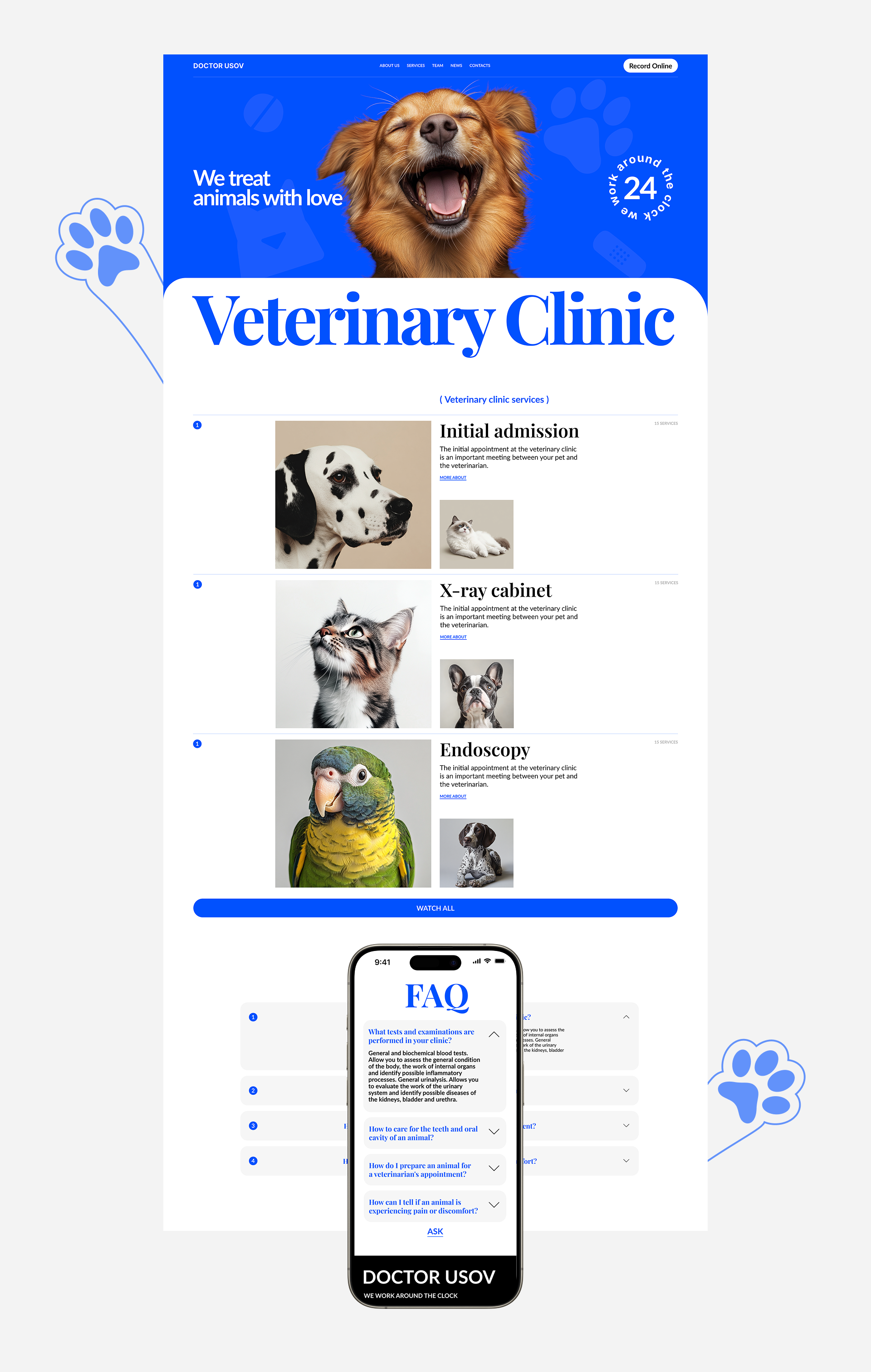 Doctor Usov | Corporate website — Изображение №6 — Интерфейсы, Графика на Dprofile