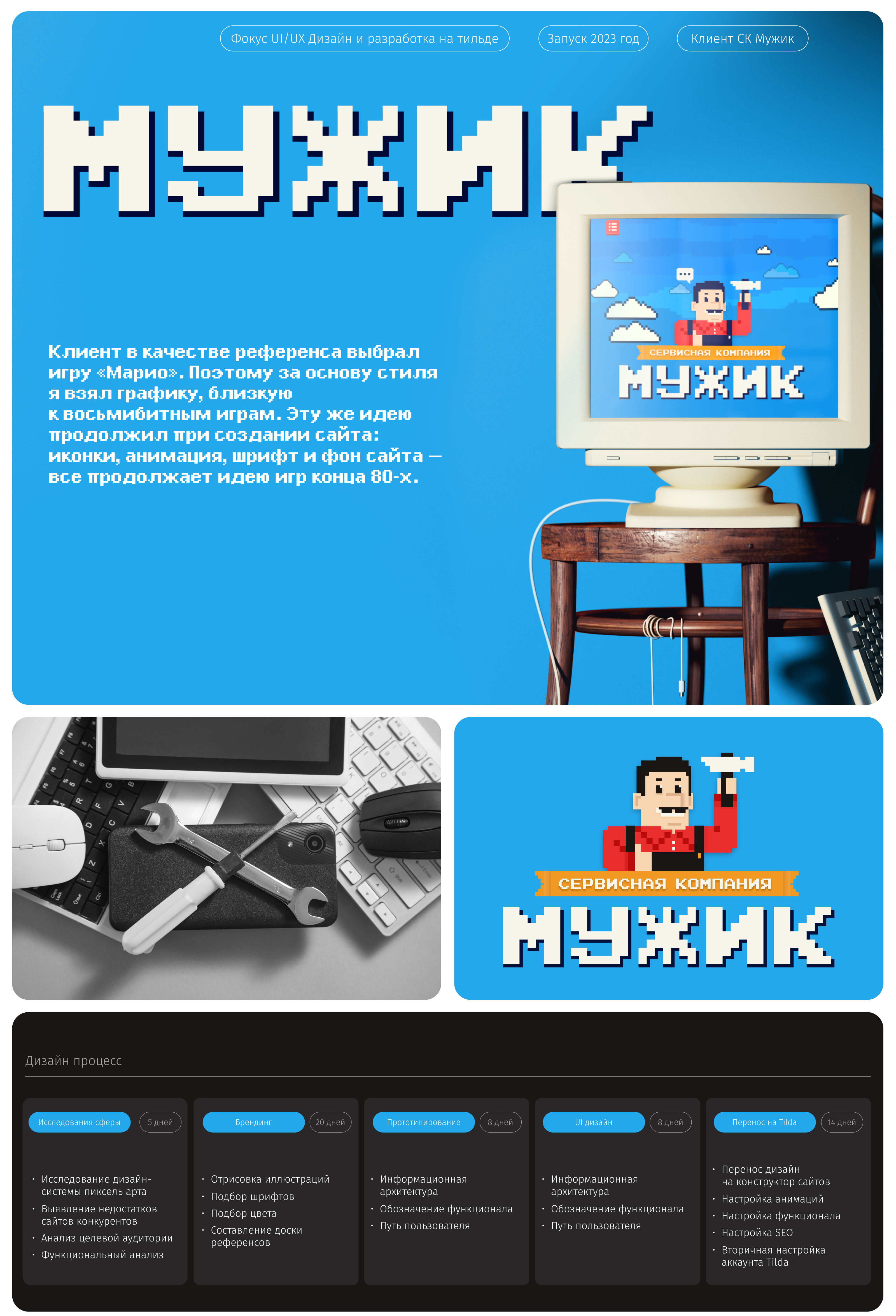 Сервисная компания Мужик — Изображение №1 — Интерфейсы на Dprofile