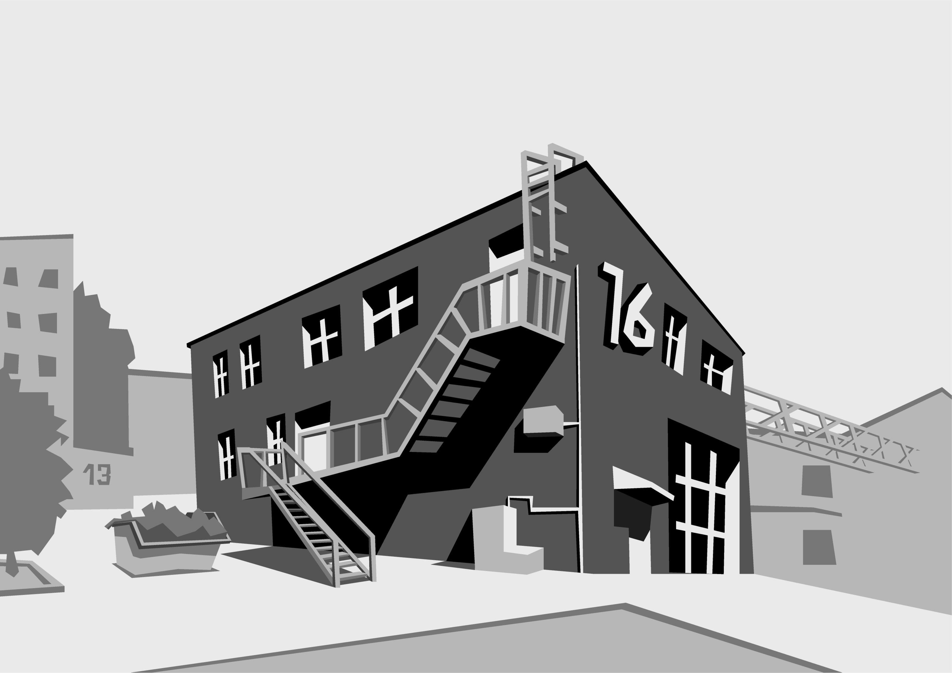 Monochrome illustration — Изображение №1 — Иллюстрация, Графика на Dprofile