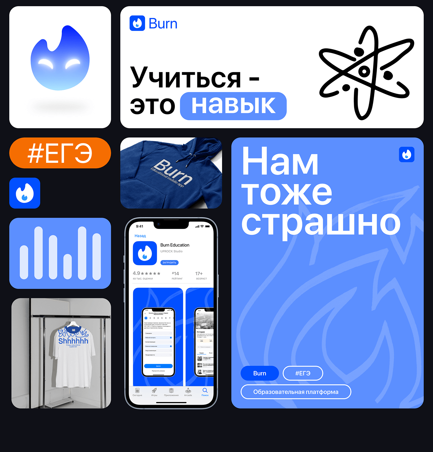 Burn | Мобильное приложение для подговки к ЕГЭ — Изображение №3 — Интерфейсы на Dprofile