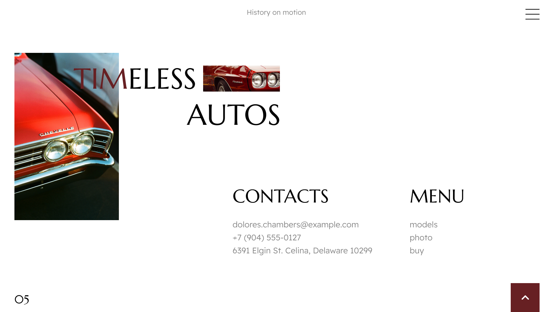 Retro Cars | лендинг для ретро автомобилей | дизайн — Изображение №11 — Интерфейсы на Dprofile