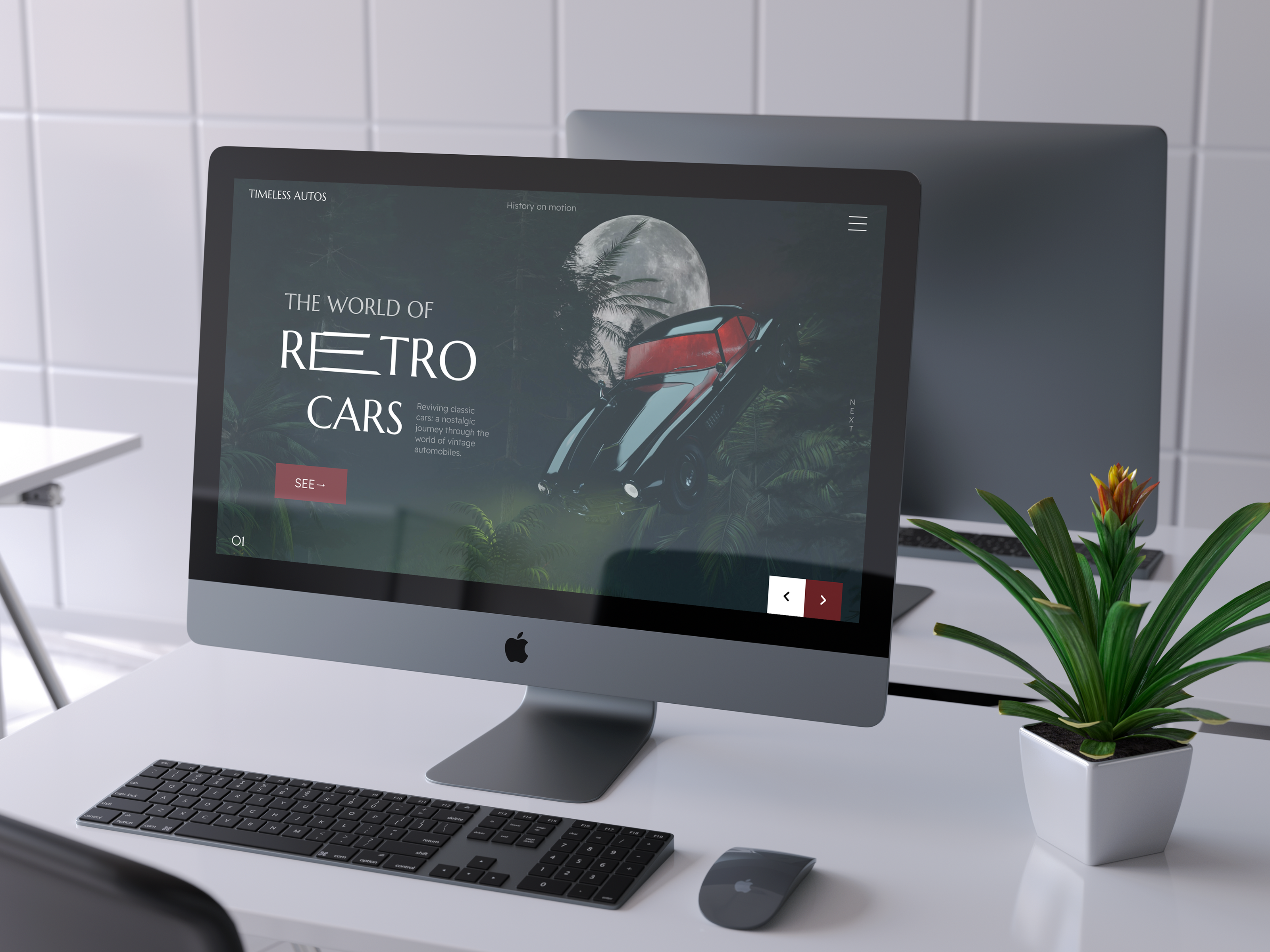 Retro Cars | лендинг для ретро автомобилей | дизайн — Изображение №6 — Интерфейсы на Dprofile