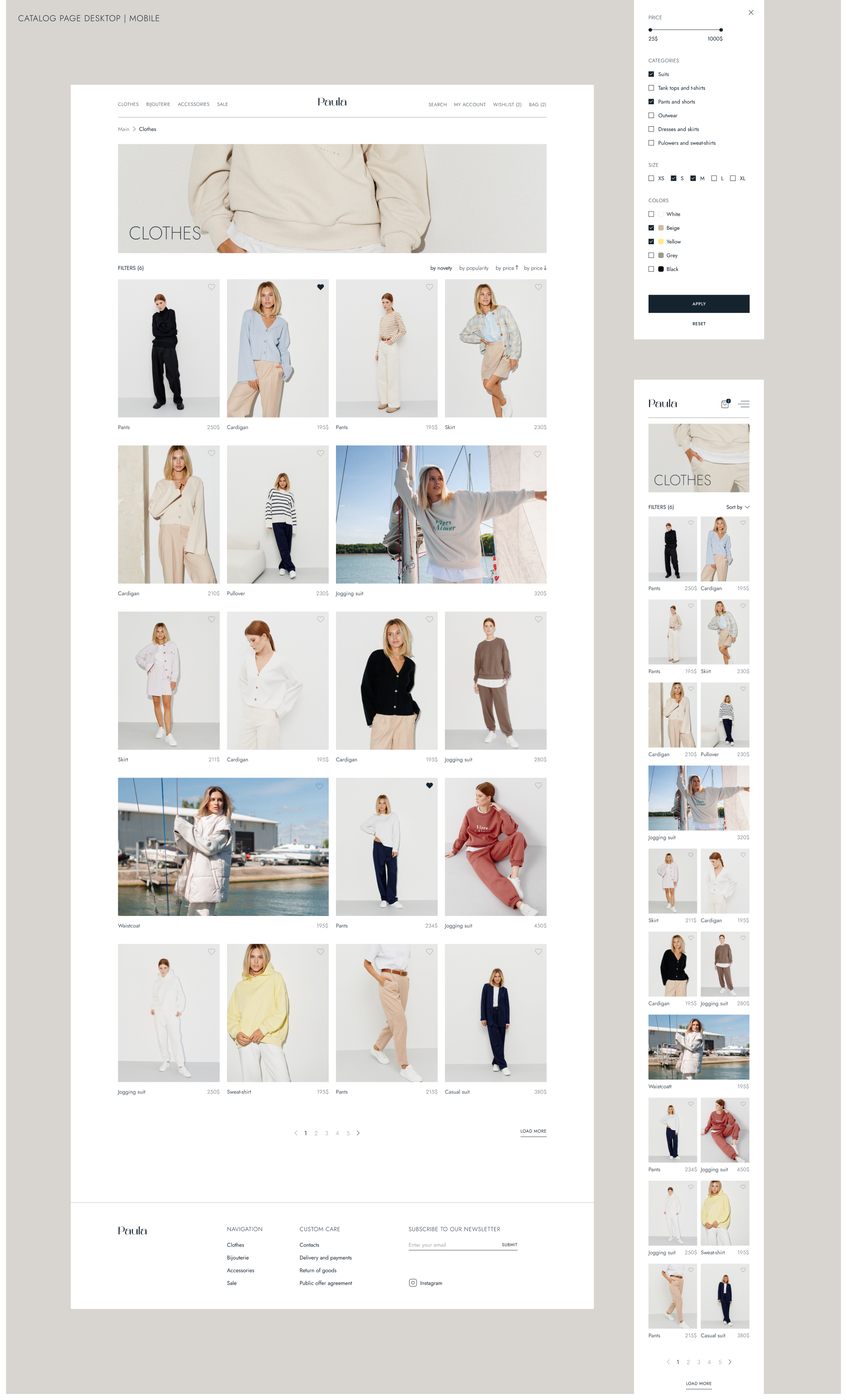 Paula | E-commerce Redesign Concept — Изображение №9 — Интерфейсы на Dprofile