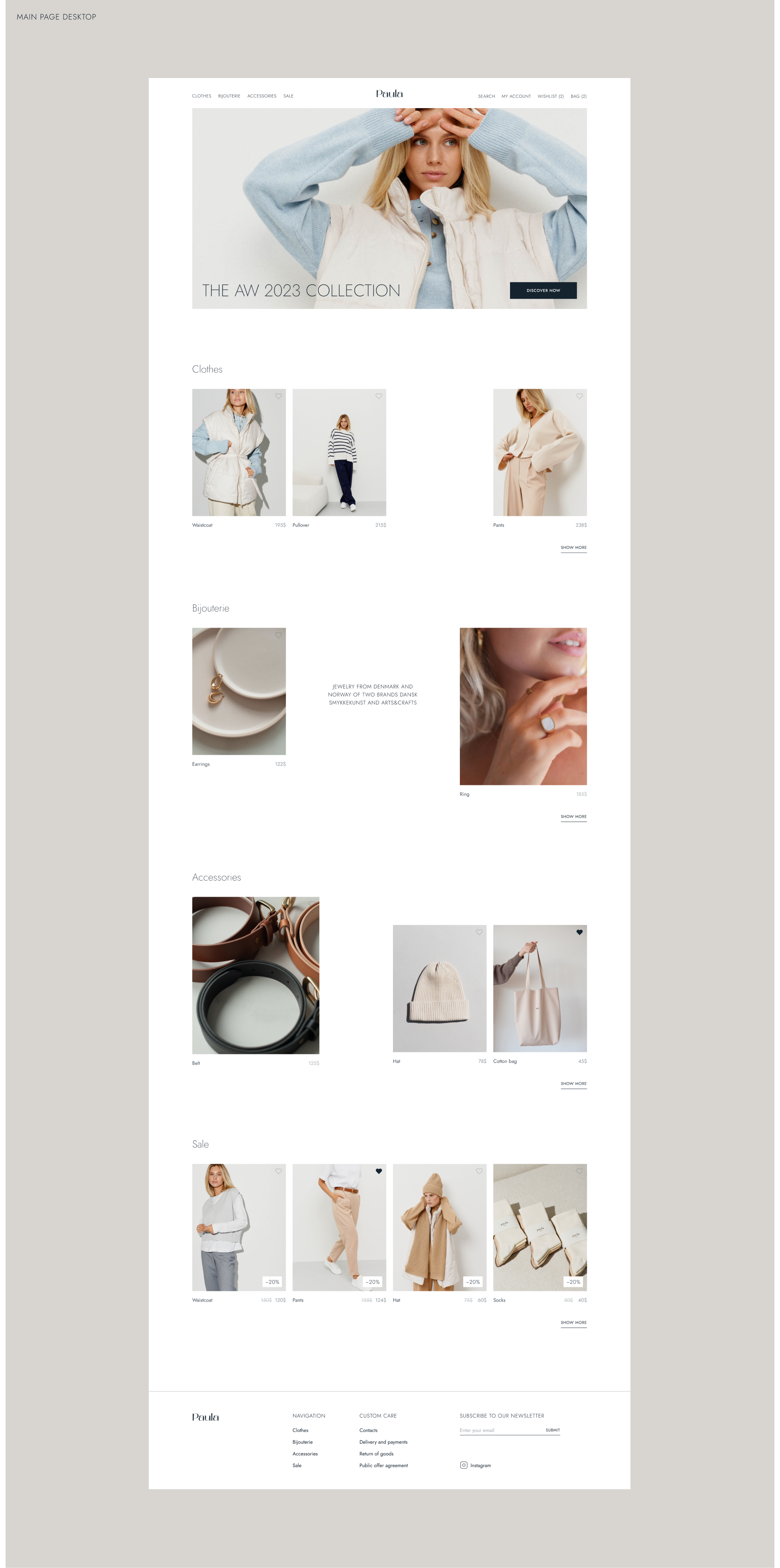 Paula | E-commerce Redesign Concept — Изображение №7 — Интерфейсы на Dprofile