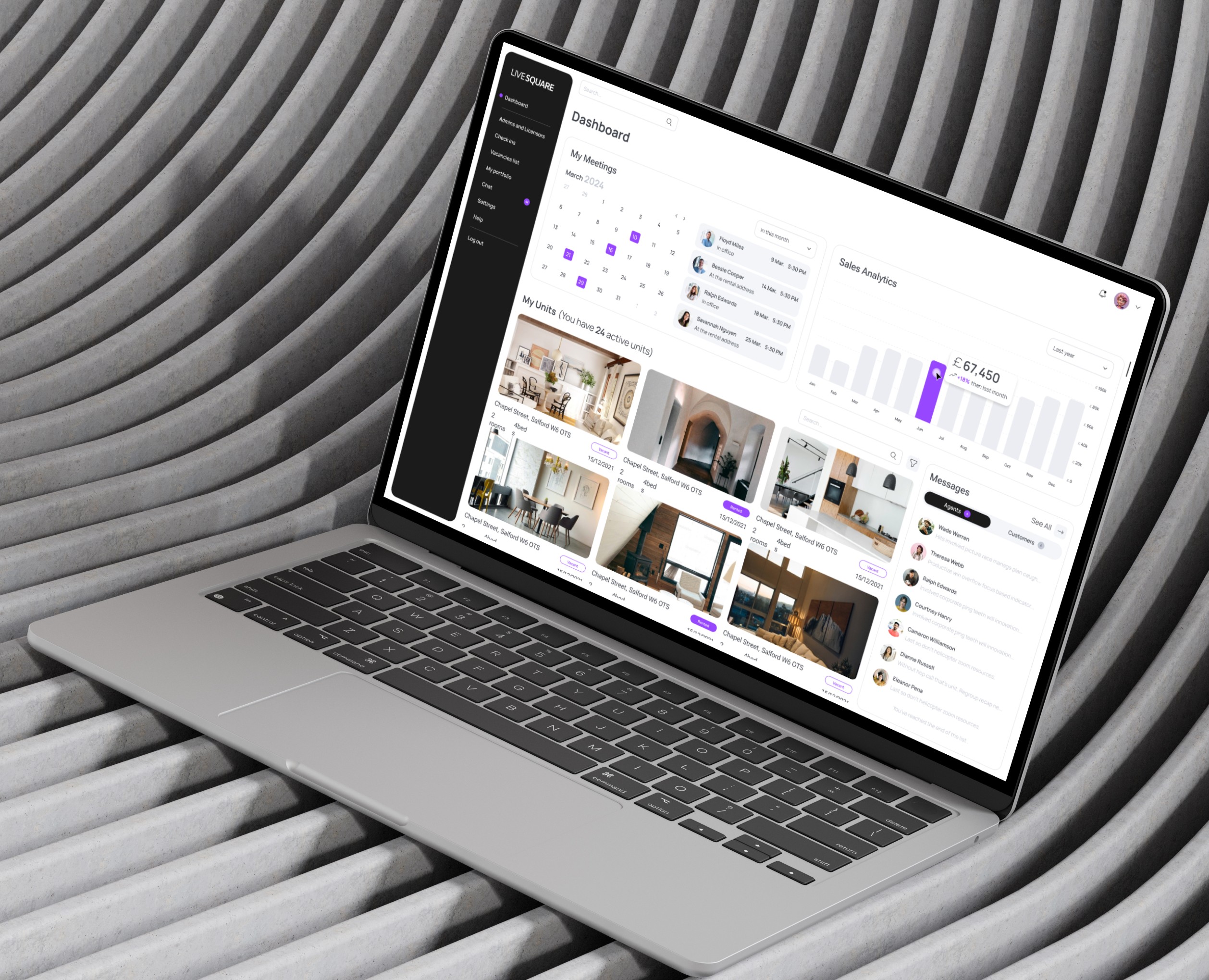 CRM System "Live Square" — Интерфейсы, Брендинг на Dprofile
