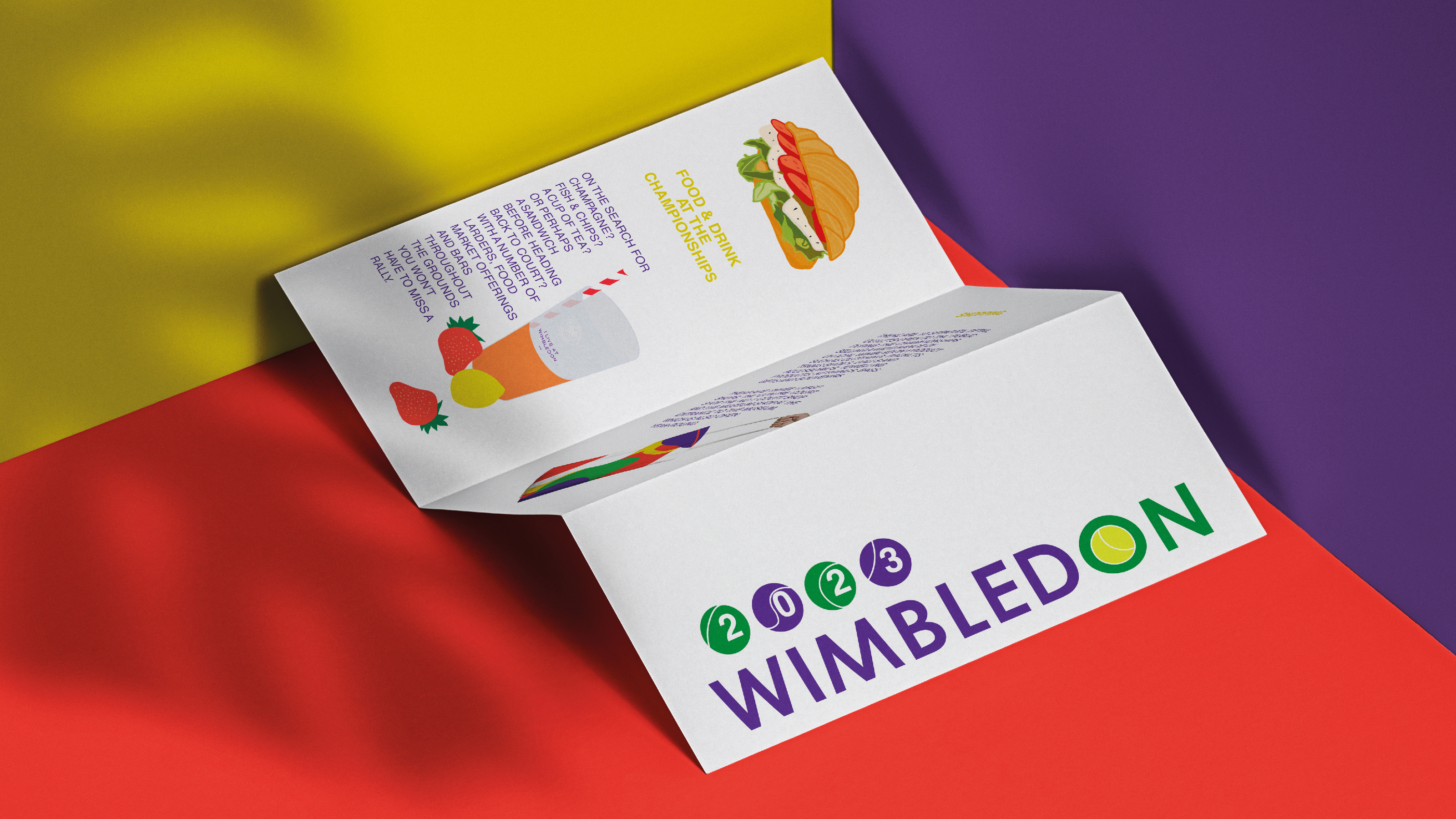LEAFLET REDESIGN FOR WIMBLEDON 2023 — Изображение №4 — Иллюстрация, Графика на Dprofile