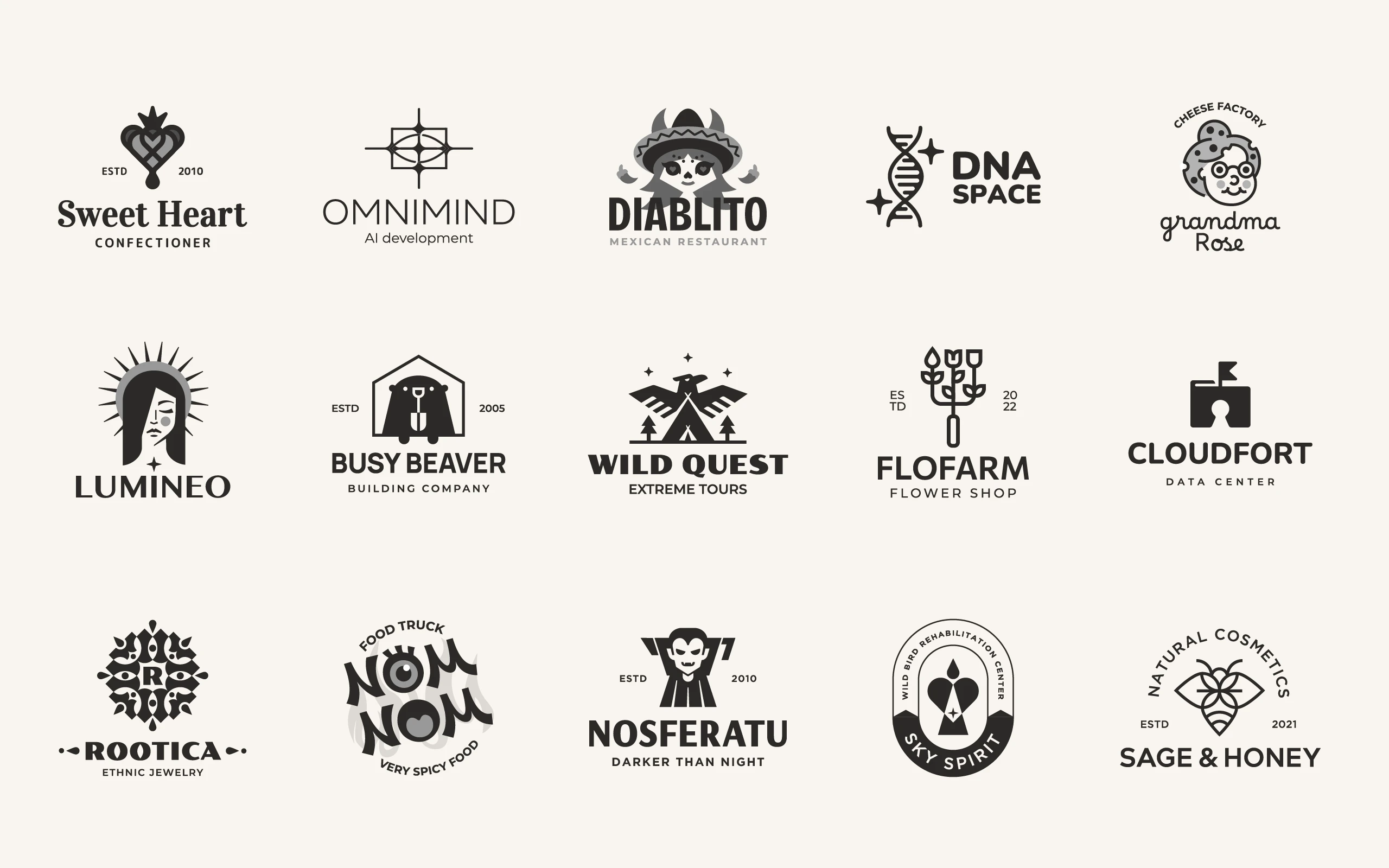 30days30logos | collection 2025 — Изображение №1 — Брендинг, Графика на Dprofile