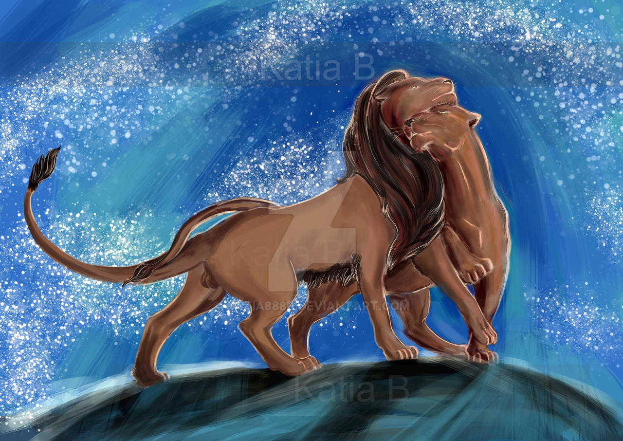 Two lions — Изображение №1 — Иллюстрация на Dprofile