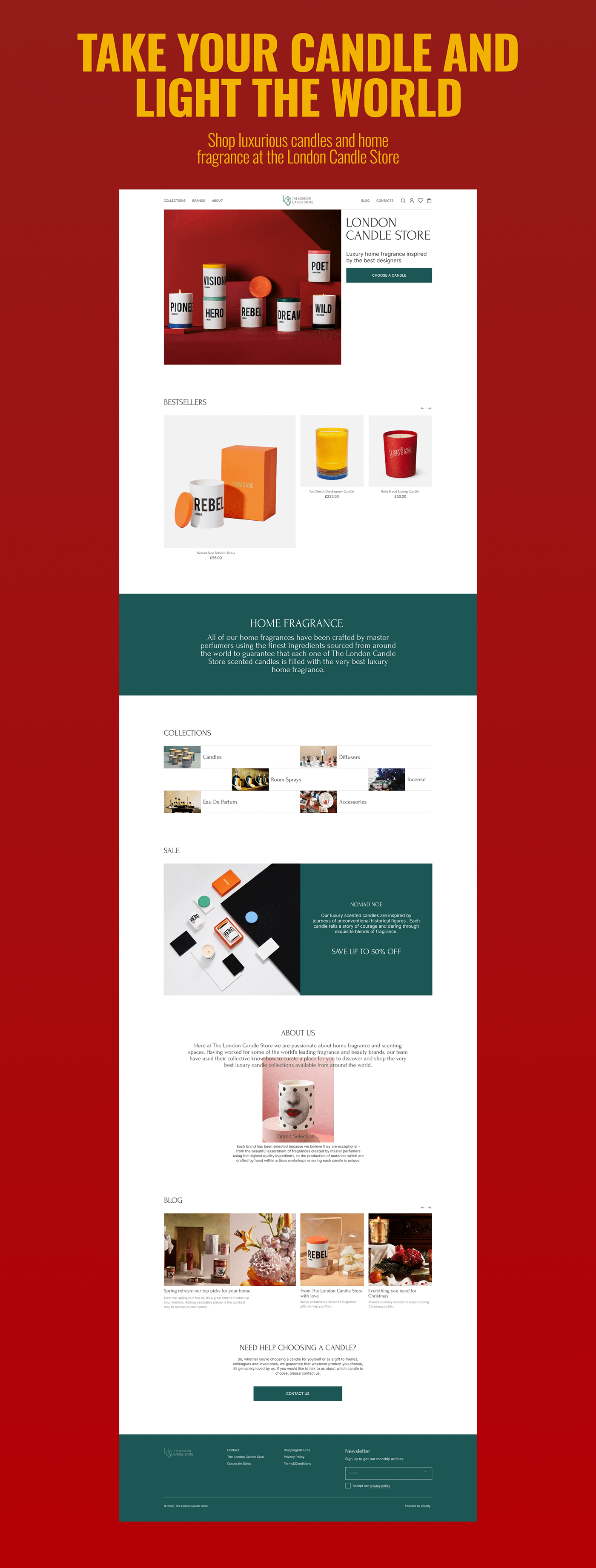 London Candle redesign — Изображение №3 — Интерфейсы, Маркетинг на Dprofile
