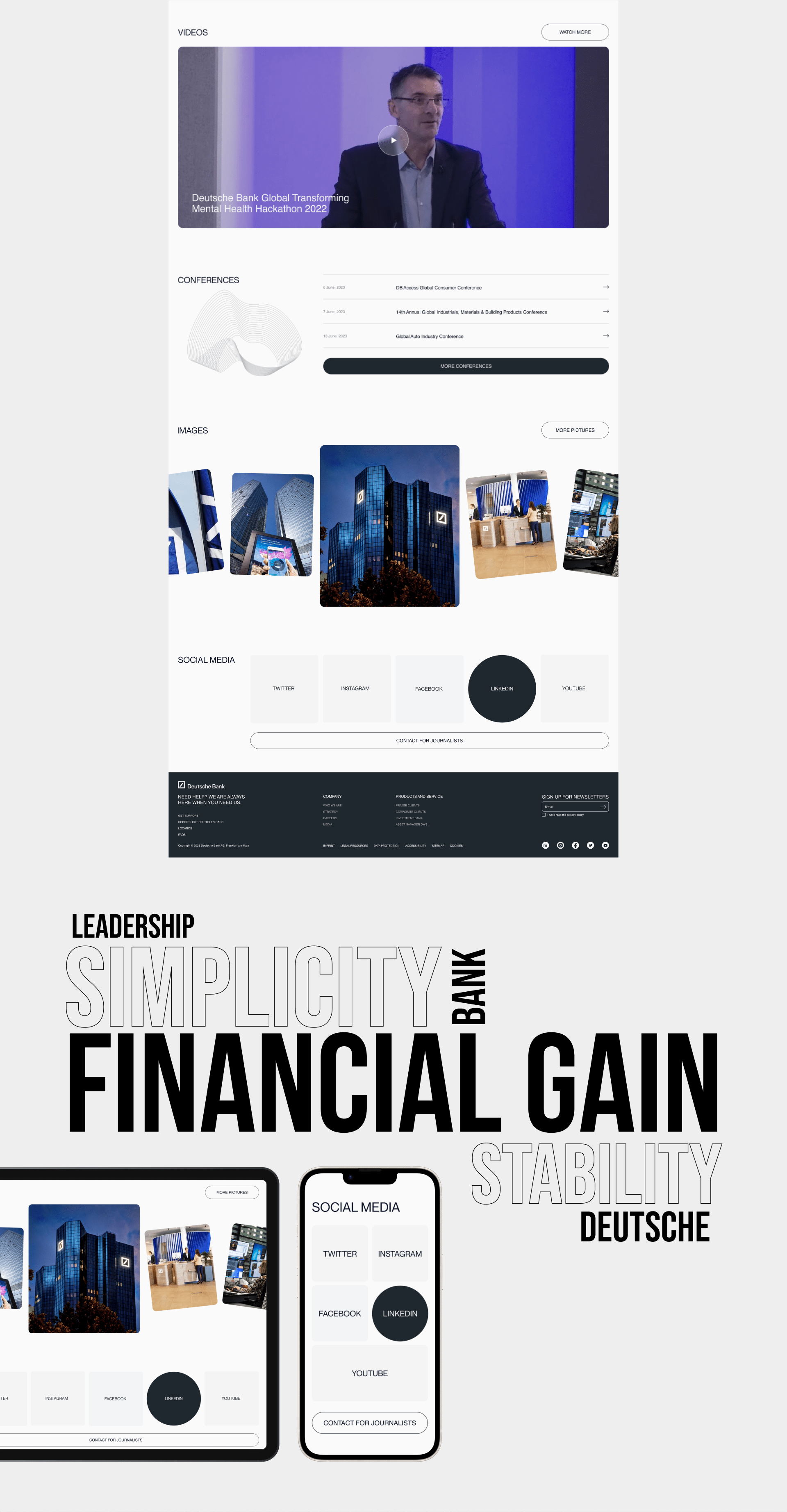 Deutsche Bank corporate website redesign — Изображение №8 — Интерфейсы, Графика на Dprofile