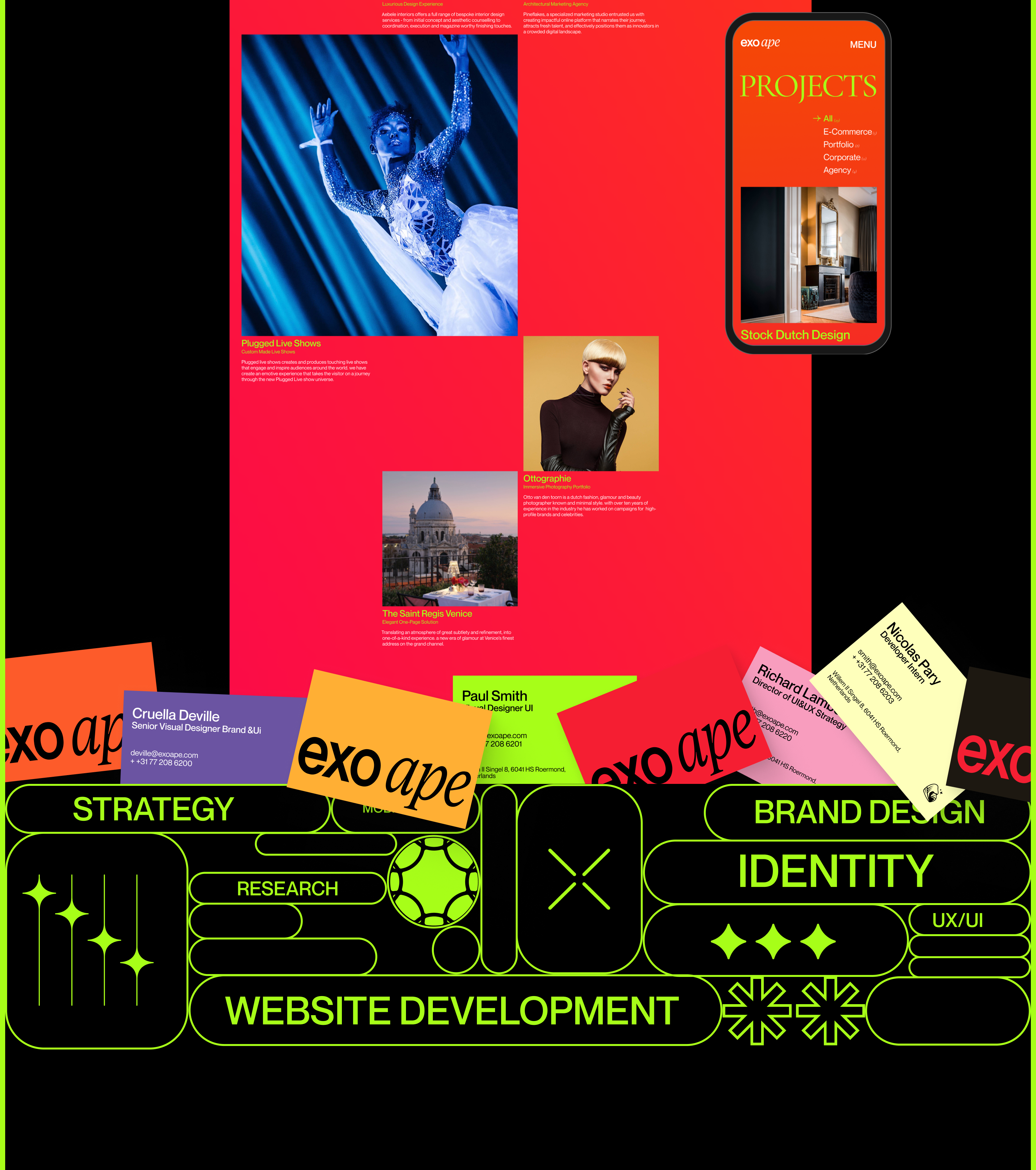 Exo Ape Agence Redesign Concept — Изображение №4 — Интерфейсы, Графика на Dprofile
