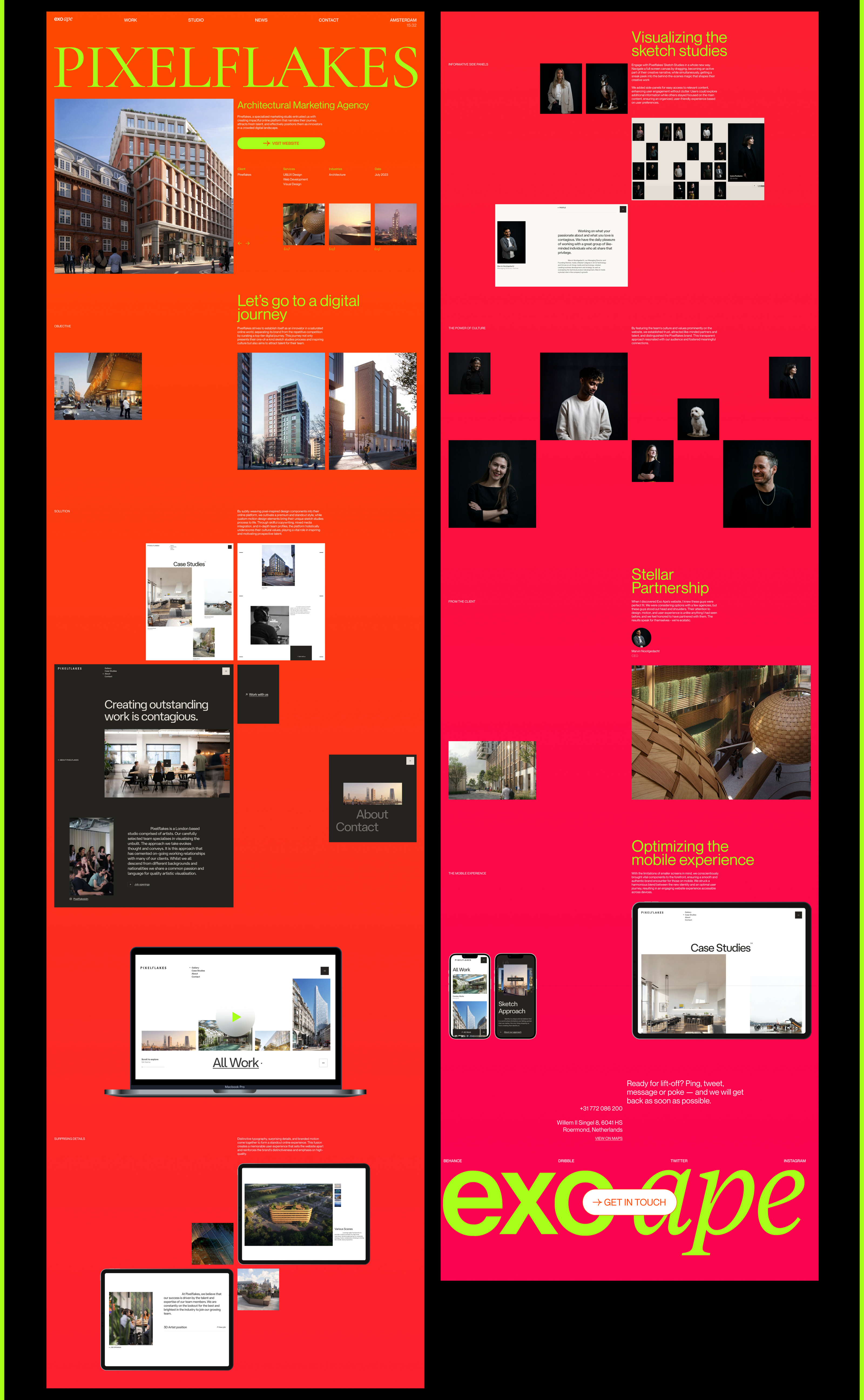 Exo Ape Agence Redesign Concept — Изображение №5 — Интерфейсы, Графика на Dprofile