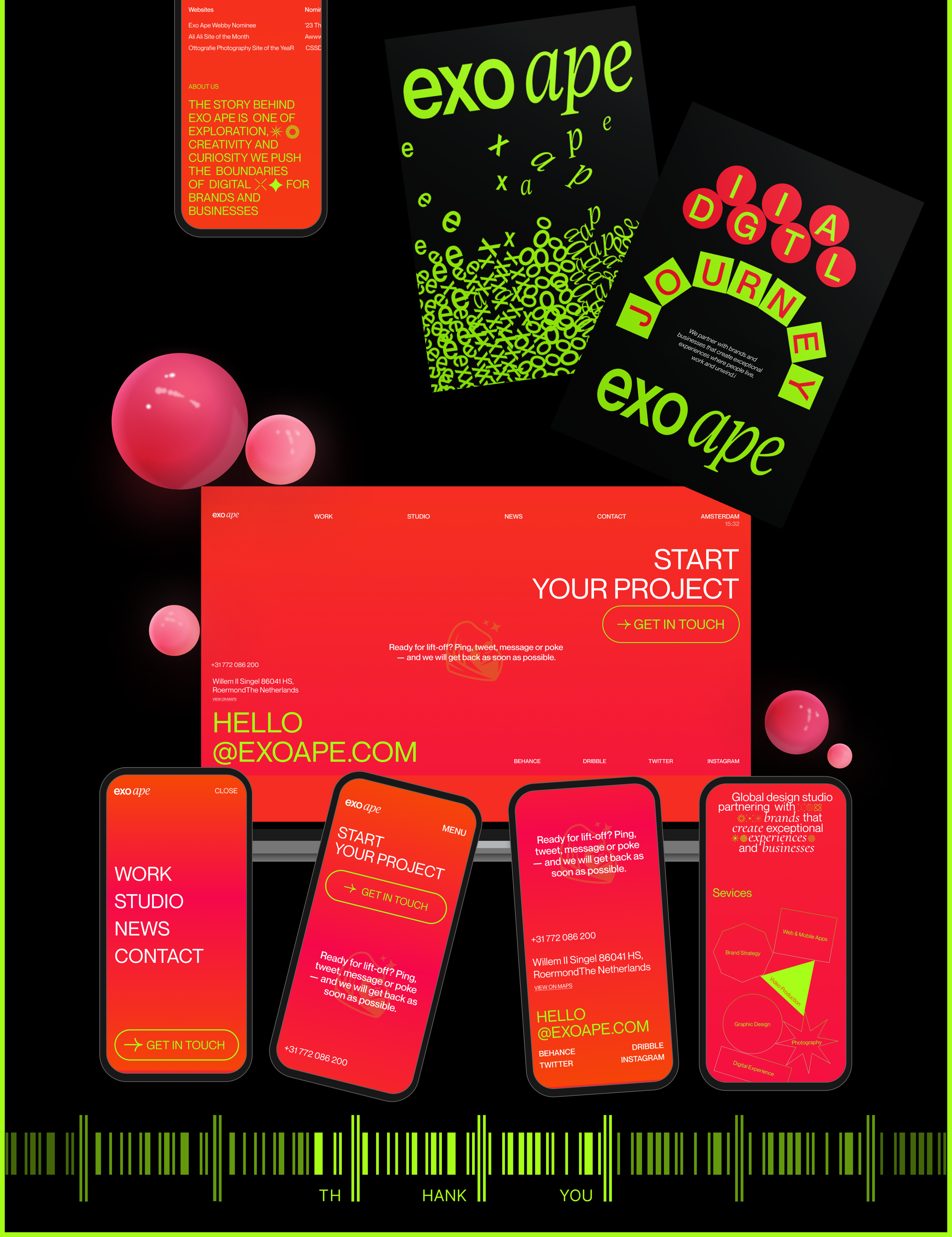 Exo Ape Agence Redesign Concept — Изображение №9 — Интерфейсы, Графика на Dprofile