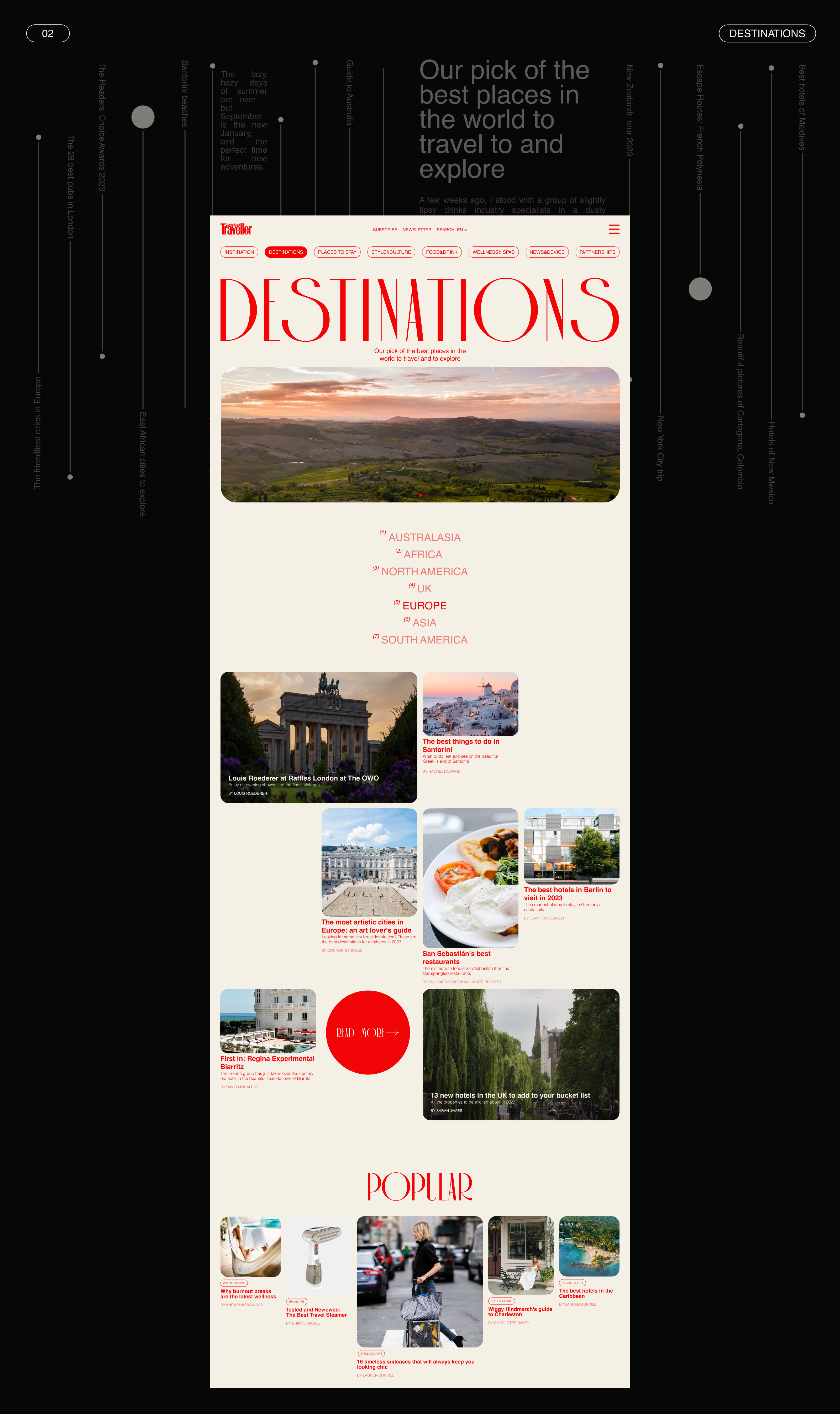 Conde Nast Traveller Redesign Concept — Изображение №4 — Интерфейсы, Графика на Dprofile