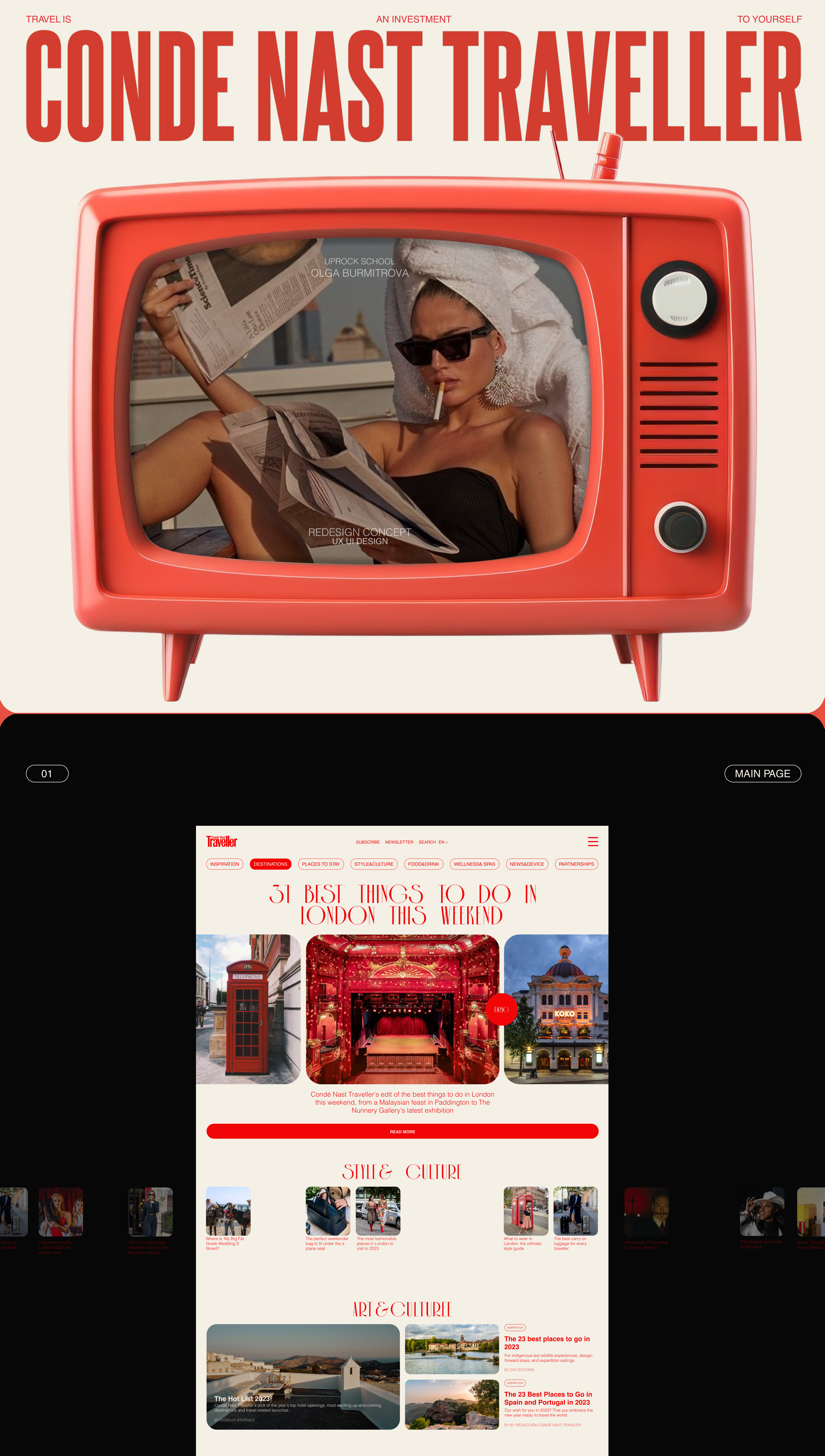 Conde Nast Traveller Redesign Concept — Изображение №1 — Интерфейсы, Графика на Dprofile