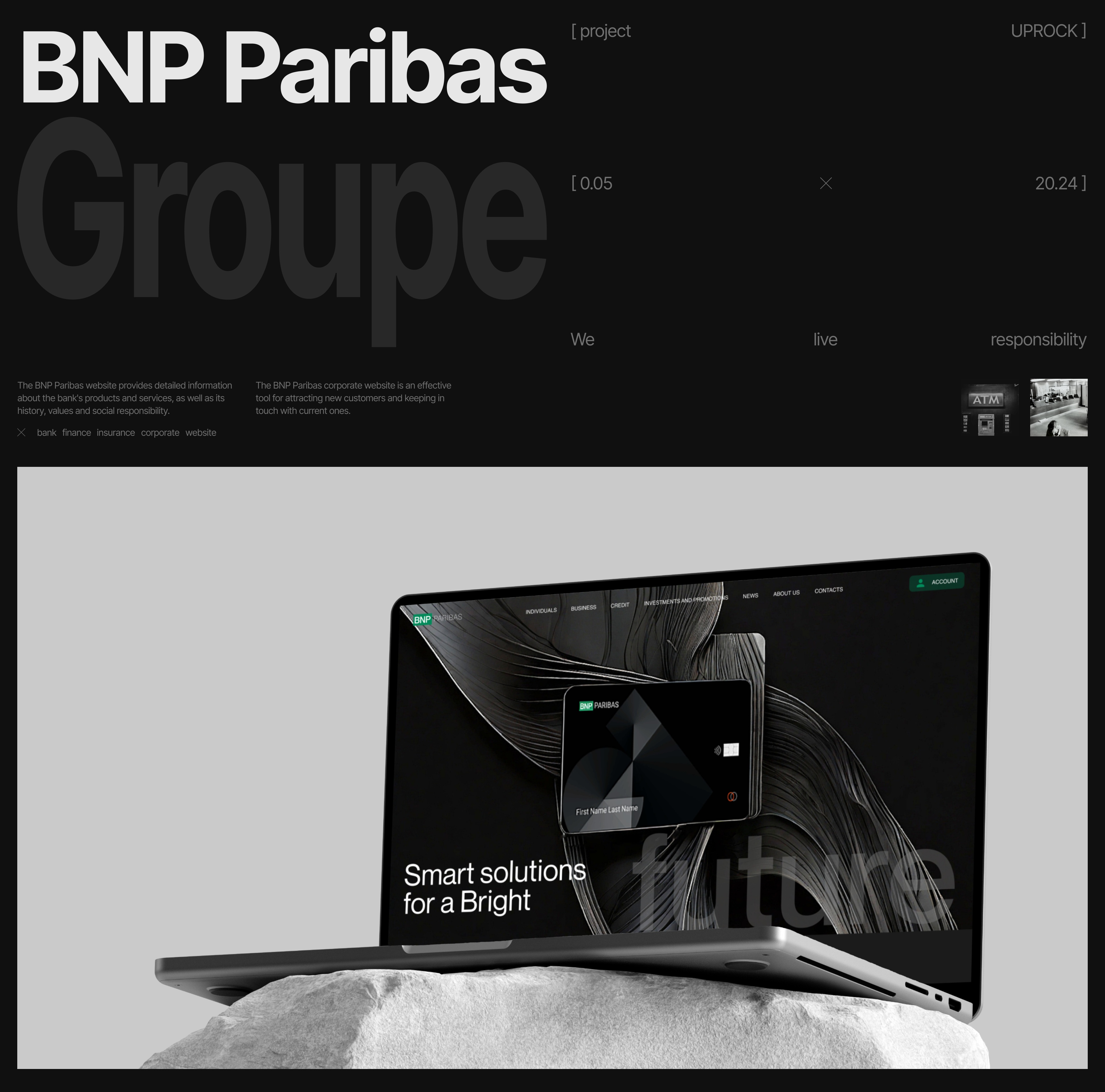 BNP Paribas | Corporate site redesign | UI/UX Design — Изображение №1 — Интерфейсы на Dprofile