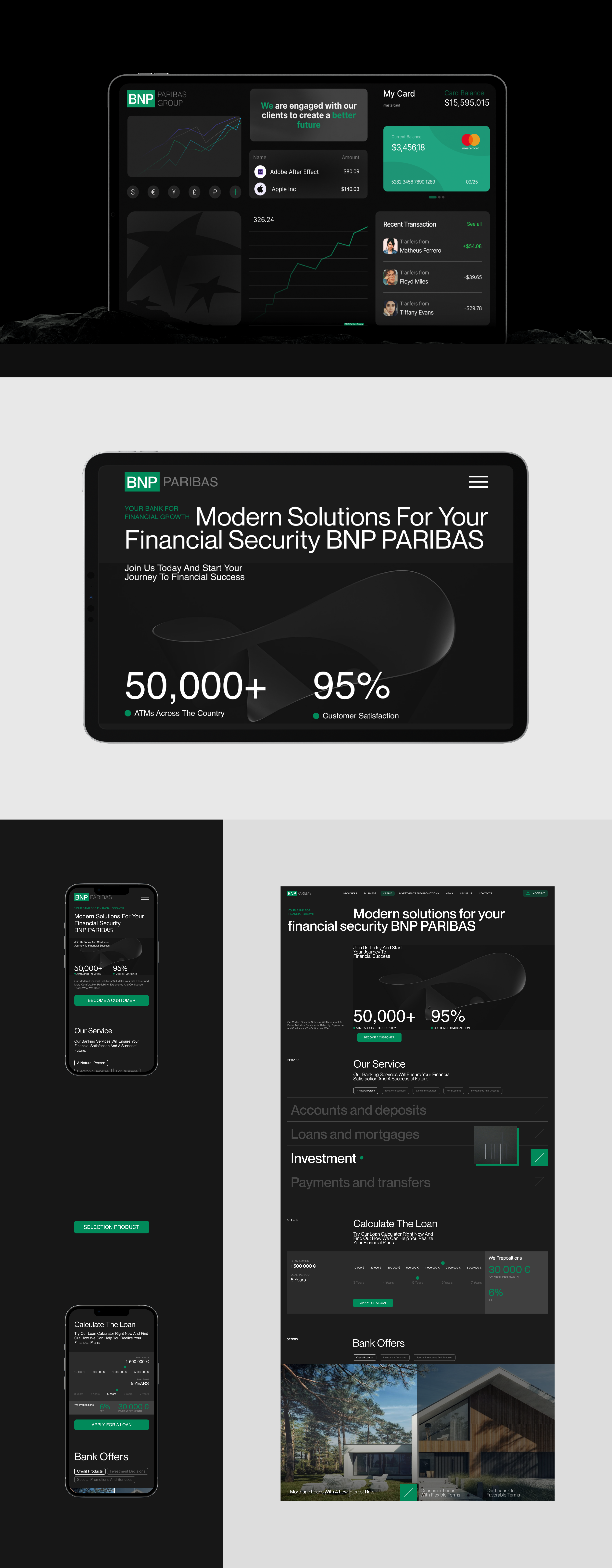 BNP Paribas | Corporate site redesign | UI/UX Design — Изображение №3 — Интерфейсы на Dprofile