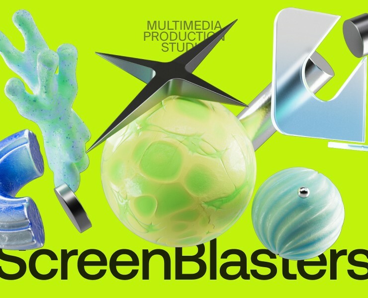 ScreenBlasters — Дизайн сайта мультимедиа студии на Dprofile