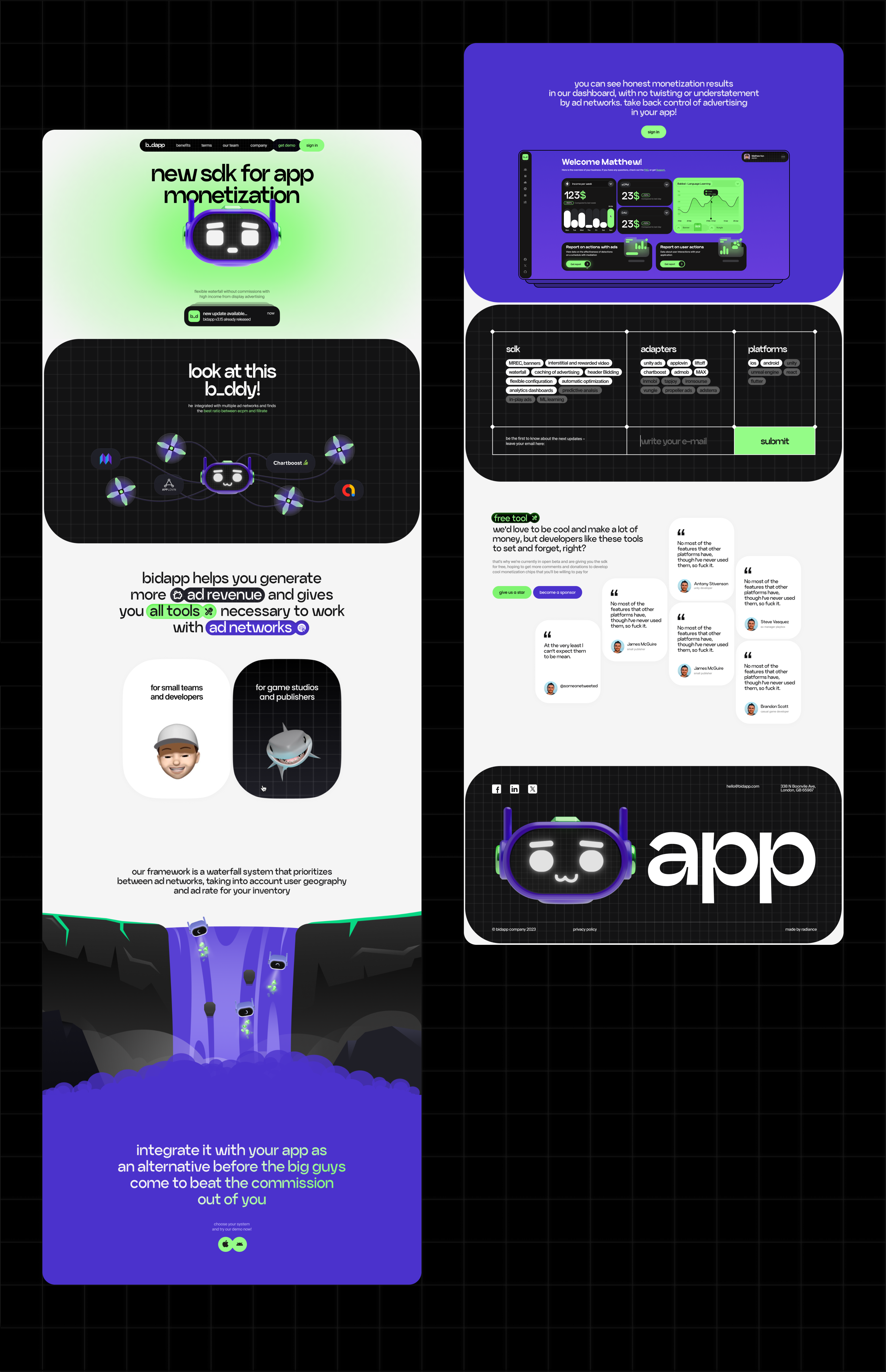 SDK Platform bidapp – UX/UI & Brand Identity — Изображение №10 — Интерфейсы, Брендинг на Dprofile