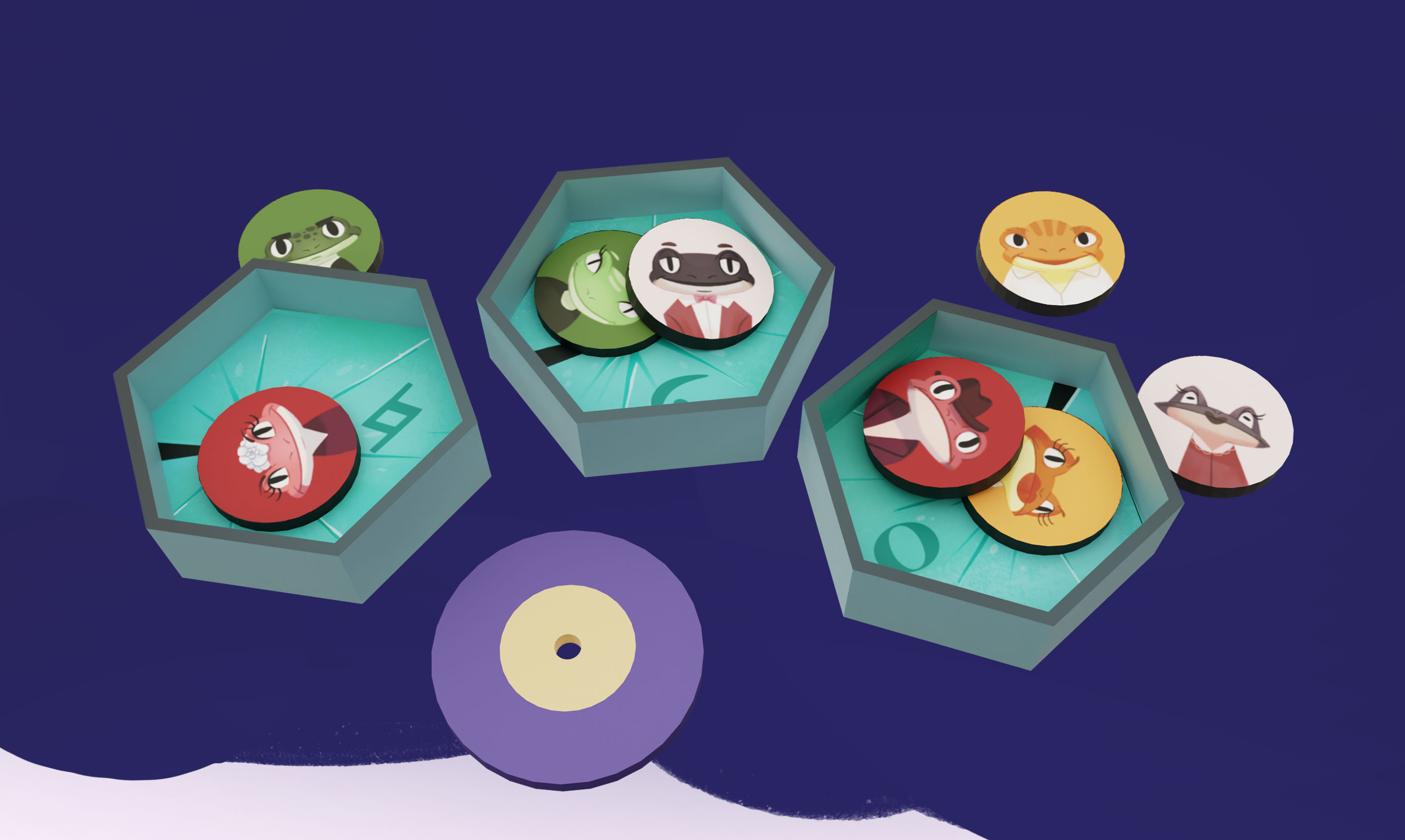 Настольная игра Nenuphar Jazz — Изображение №2 — Иллюстрация на Dprofile