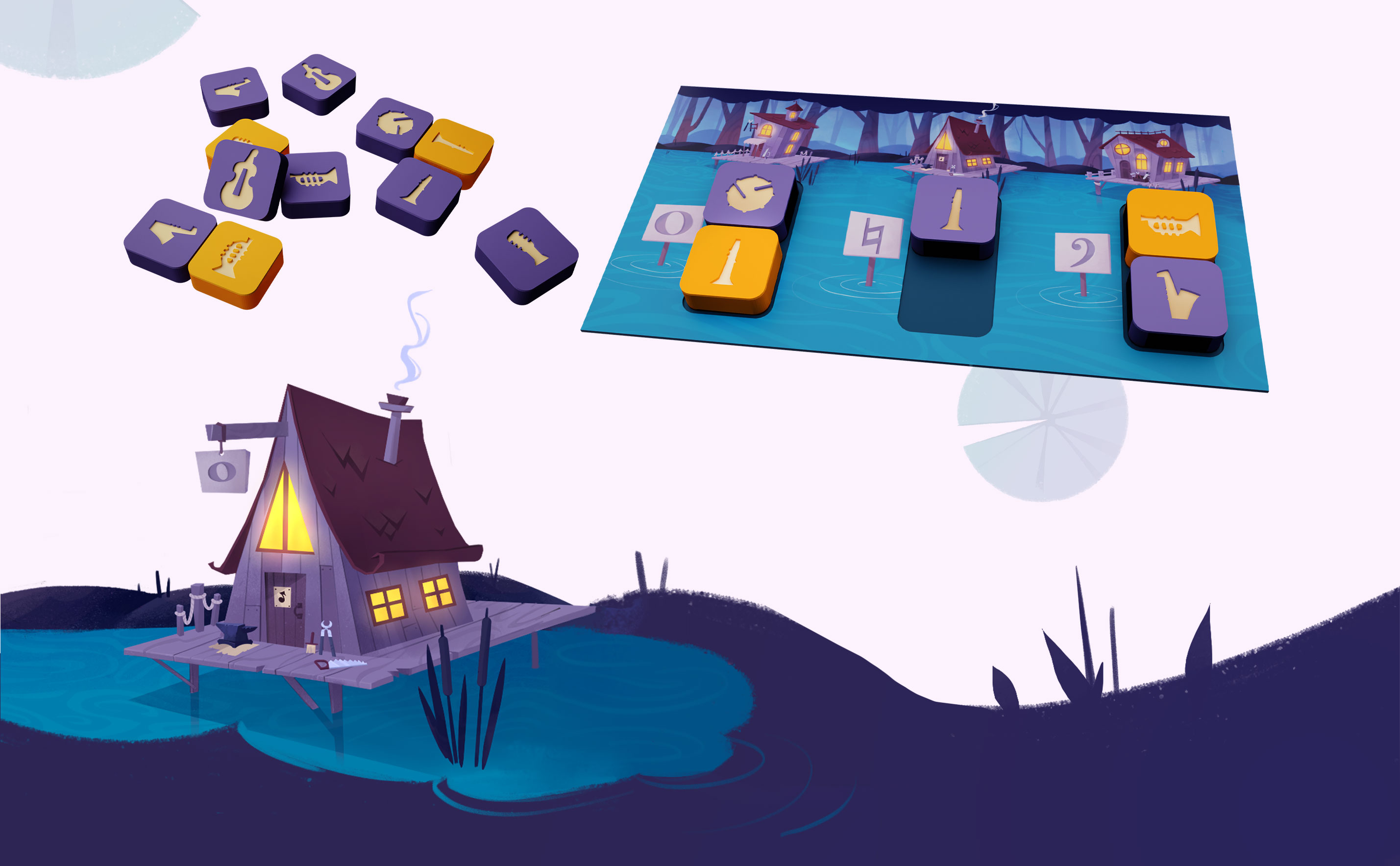 Настольная игра Nenuphar Jazz — Изображение №5 — Иллюстрация на Dprofile