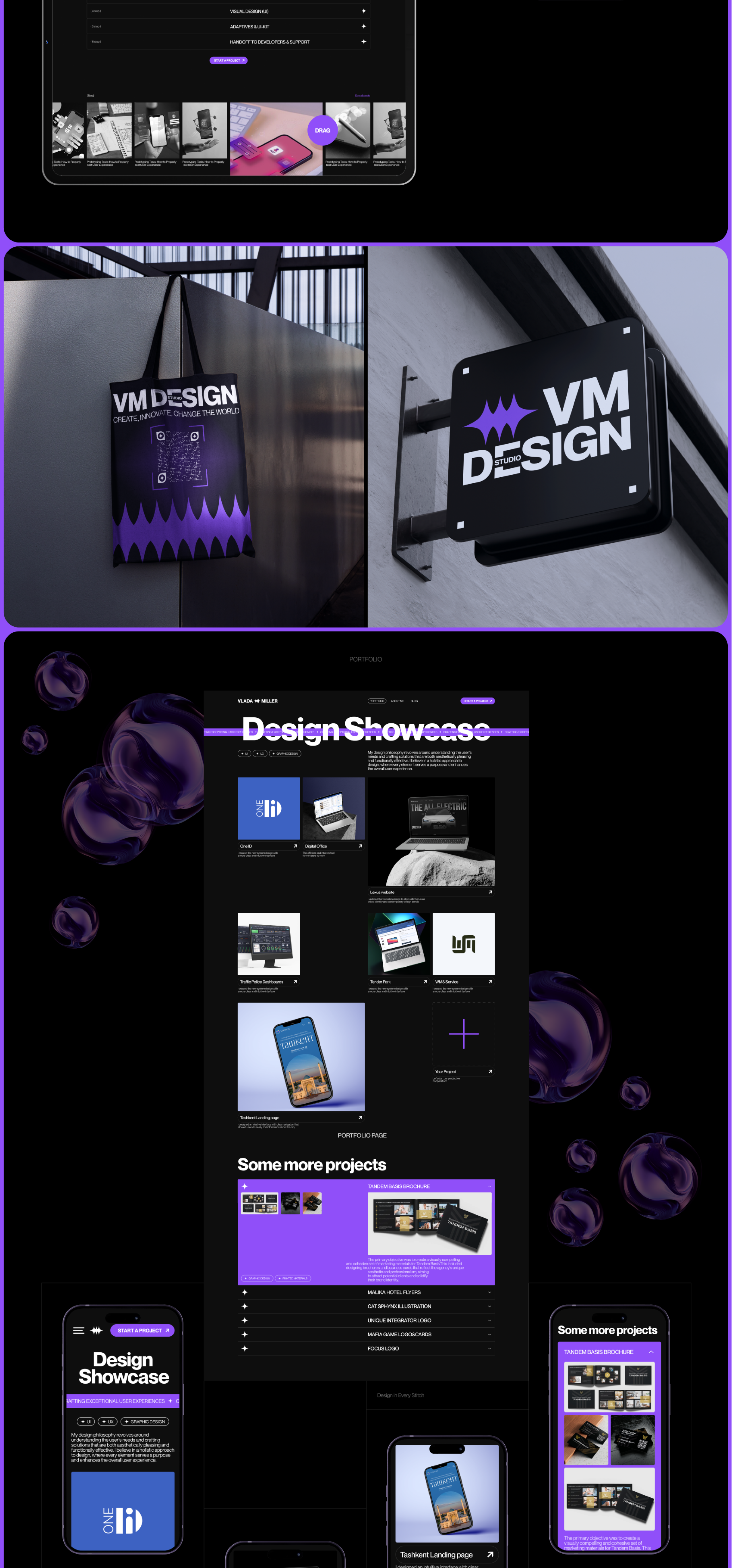 Personal Portfolio | UX/UI Designer — Изображение №3 — Интерфейсы, Брендинг на Dprofile