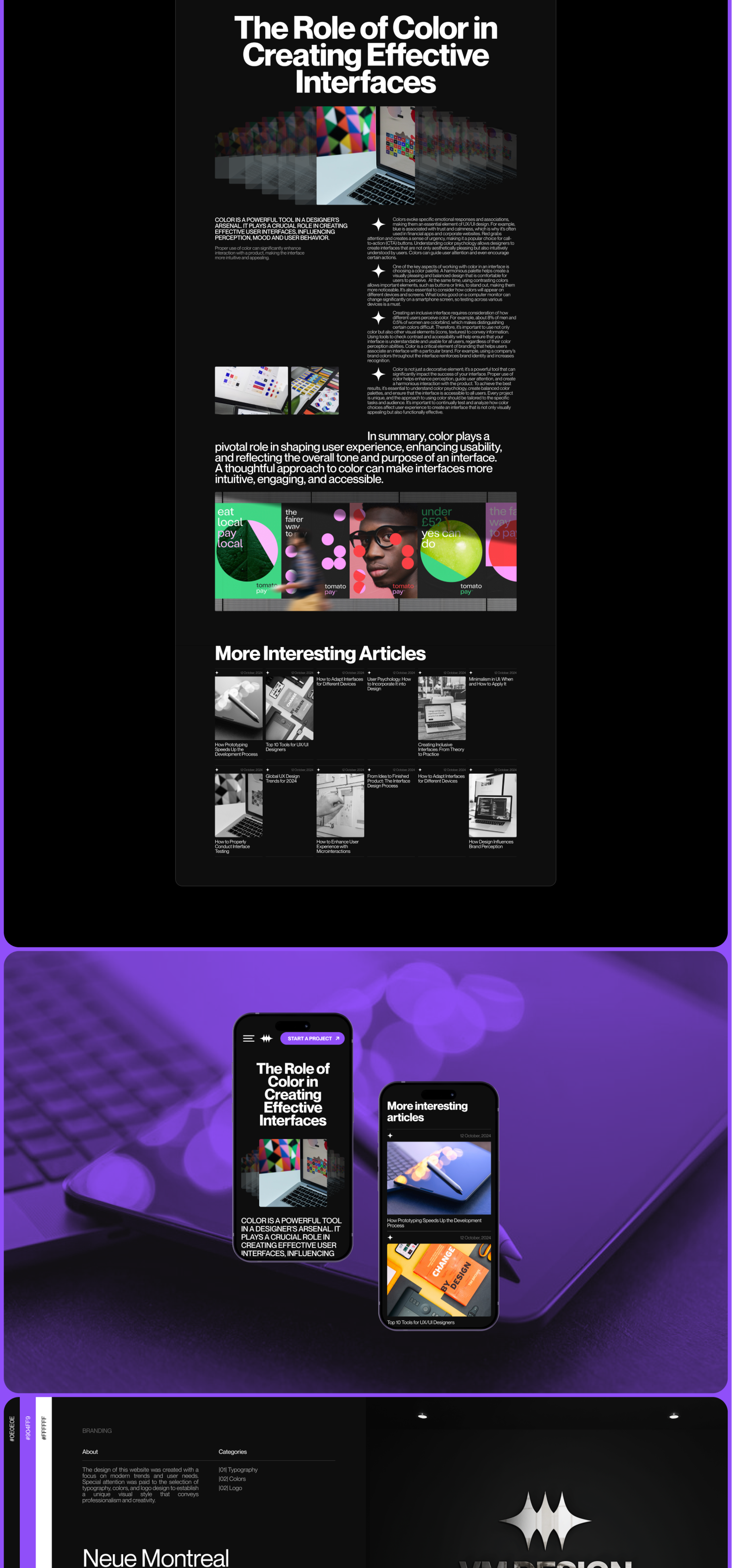 Personal Portfolio | UX/UI Designer — Изображение №8 — Интерфейсы, Брендинг на Dprofile