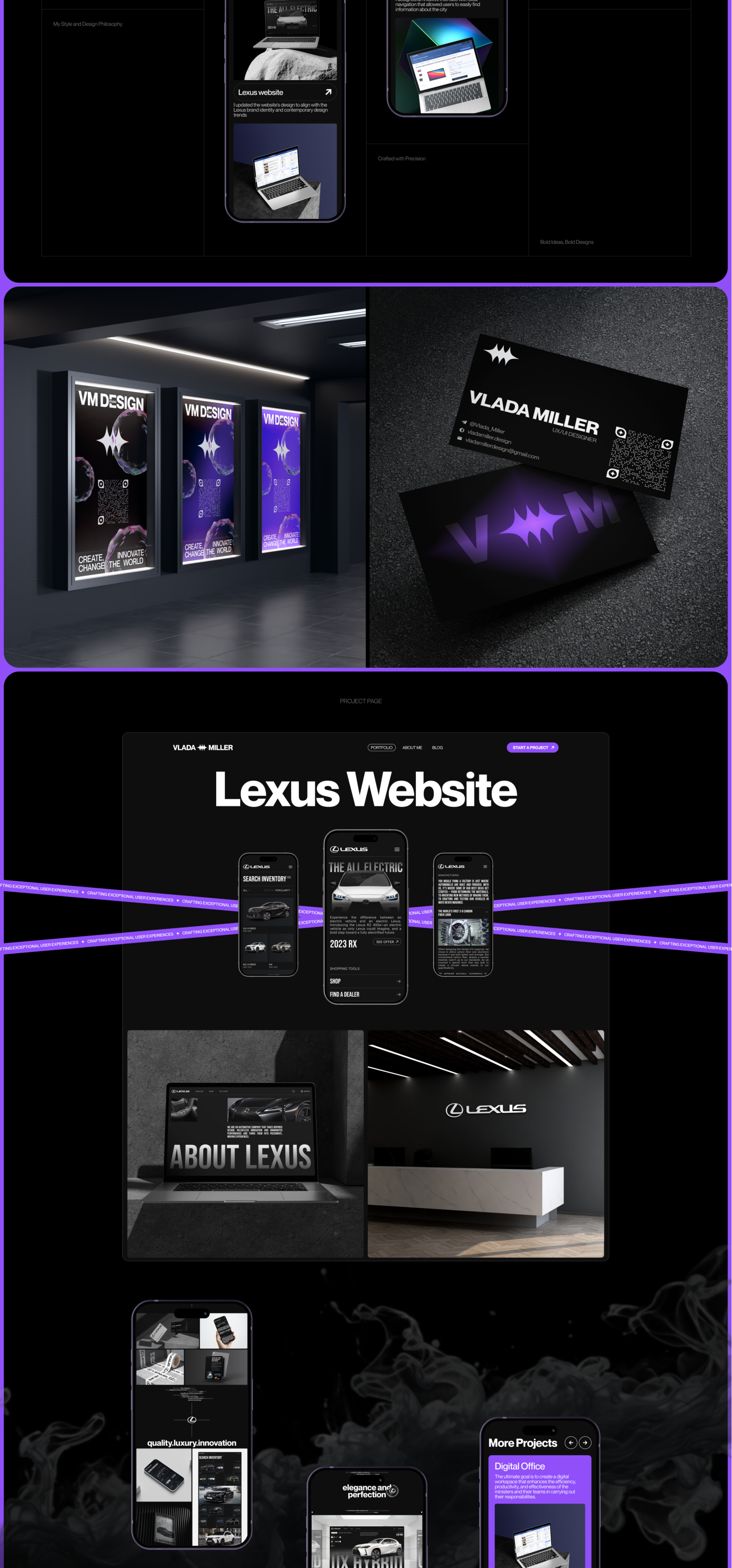 Personal Portfolio | UX/UI Designer — Изображение №4 — Интерфейсы, Брендинг на Dprofile