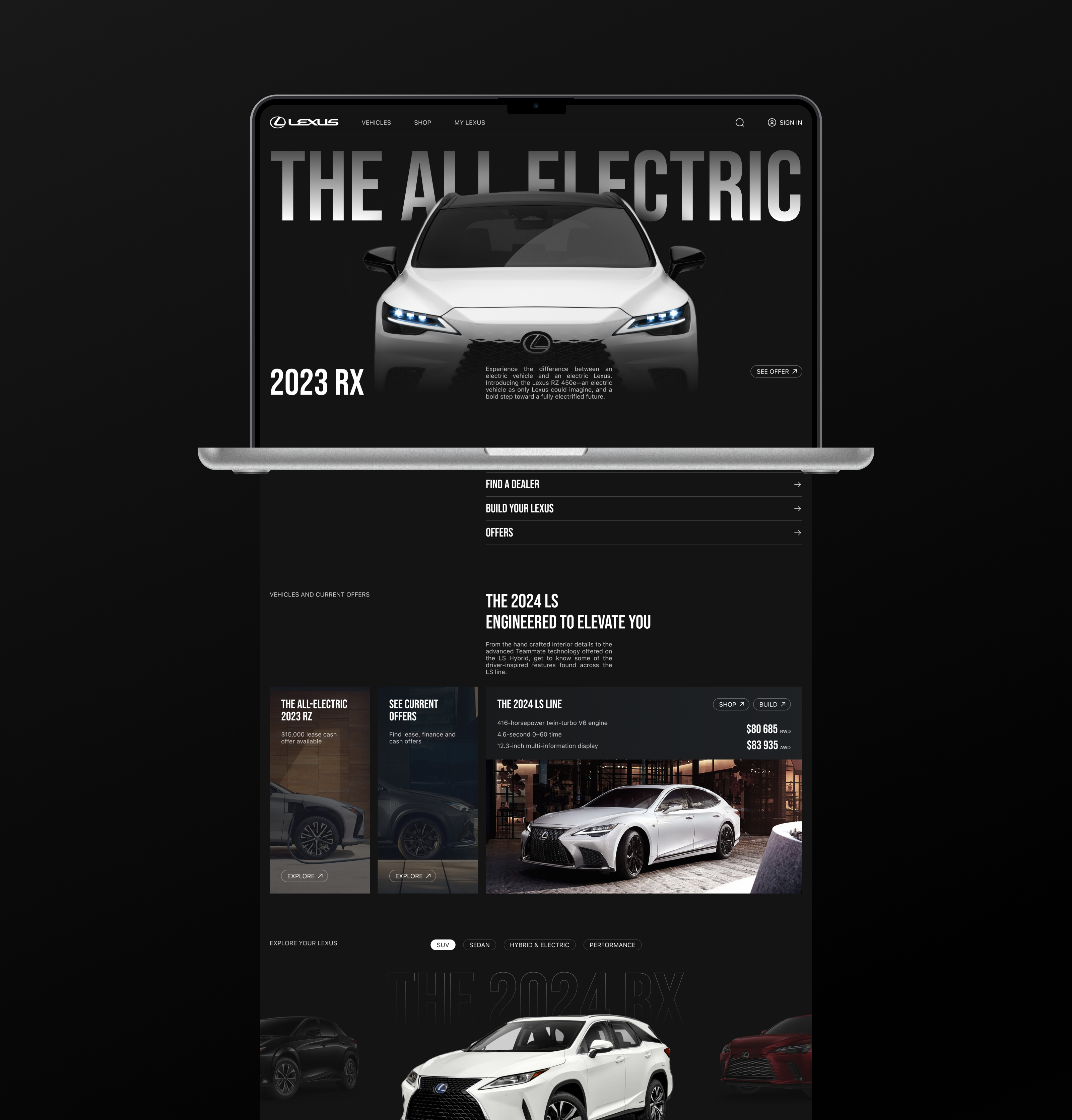LEXUS | Website Redesign — Изображение №4 — Интерфейсы на Dprofile