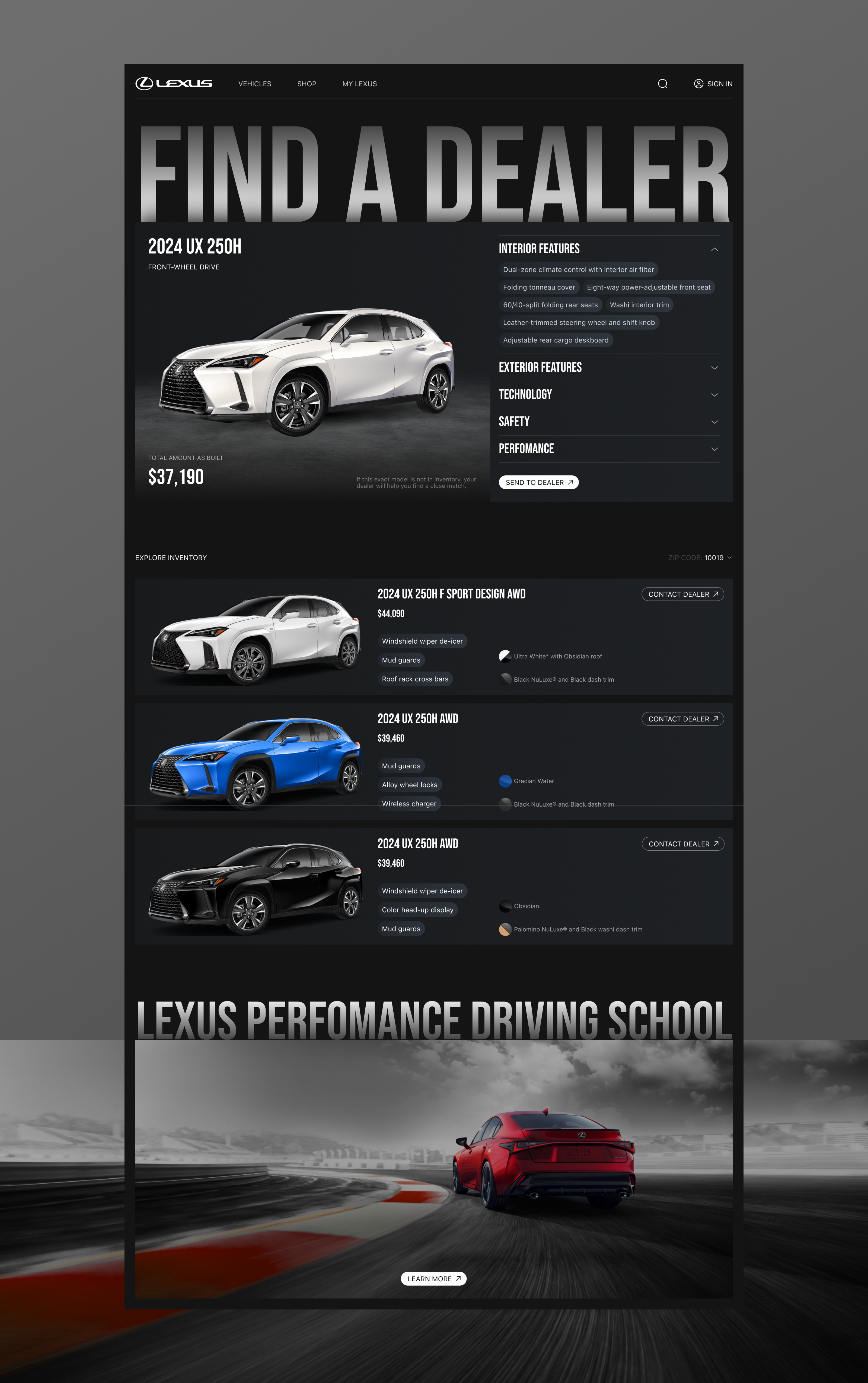 LEXUS | Website Redesign — Изображение №17 — Интерфейсы на Dprofile