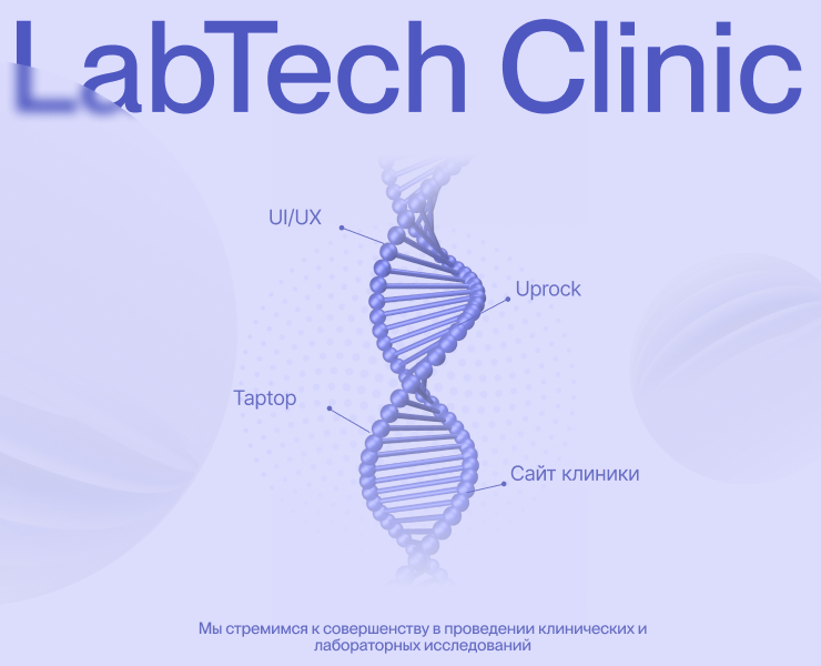 LabTech Clinic — Интерфейсы, Брендинг на Dprofile