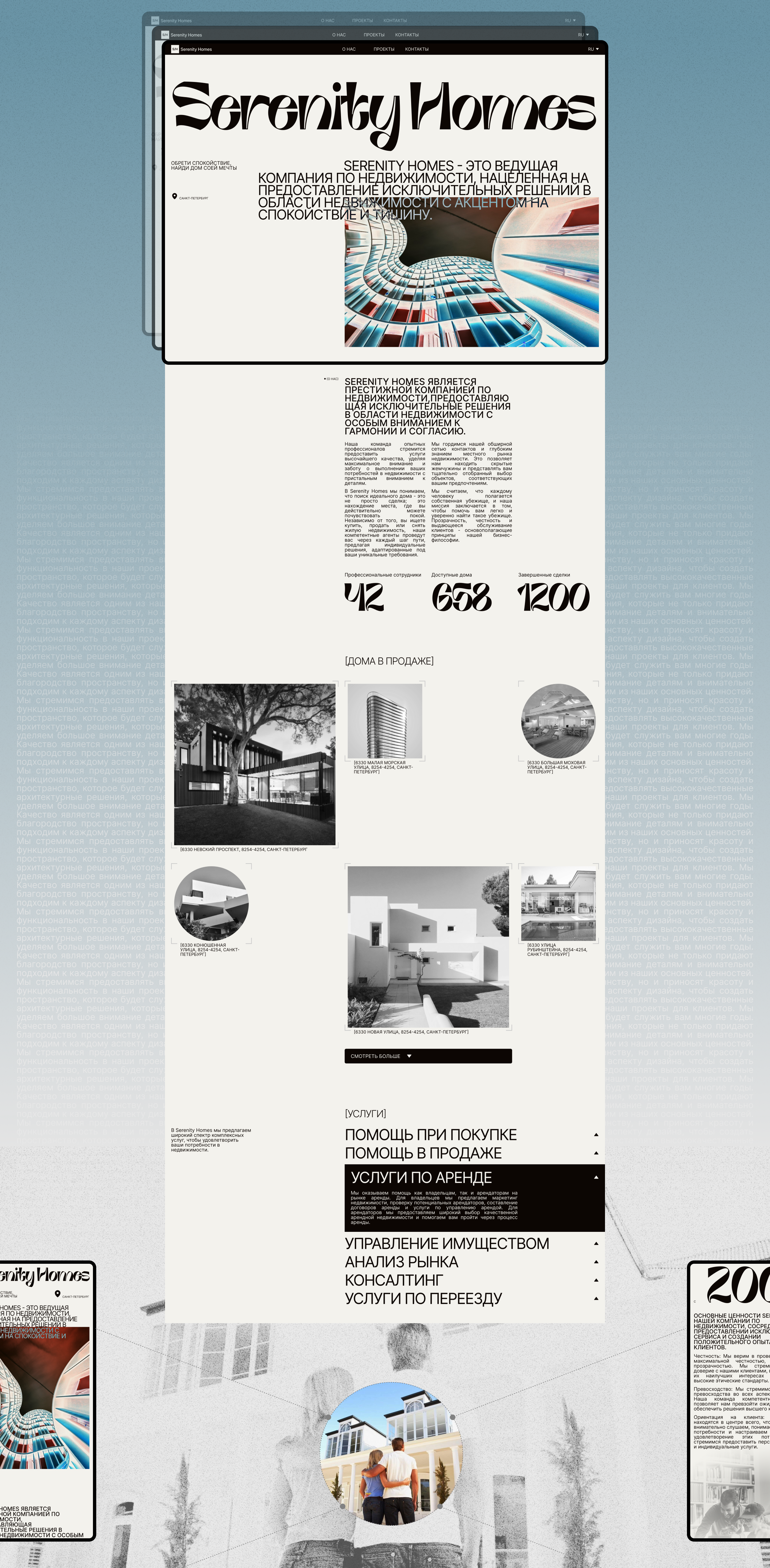 Serenity Homes — Изображение №3 — Интерфейсы, Брендинг на Dprofile