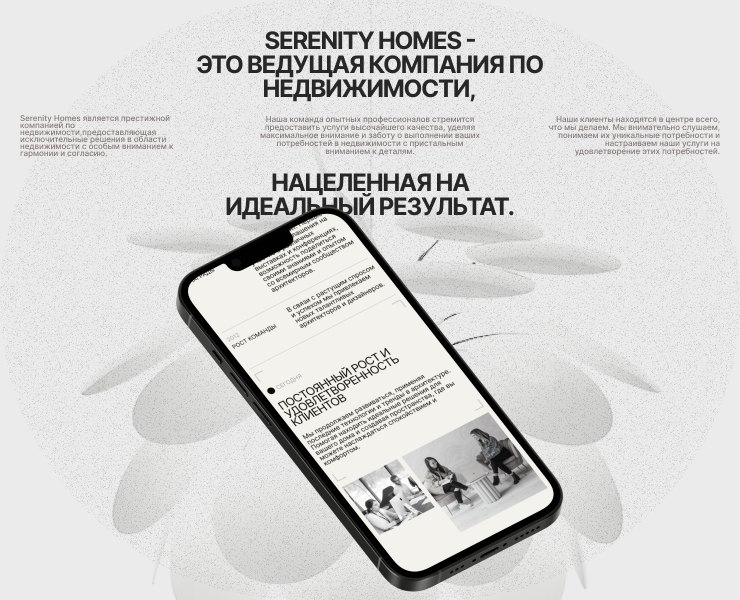 Serenity Homes — Интерфейсы, Брендинг на Dprofile